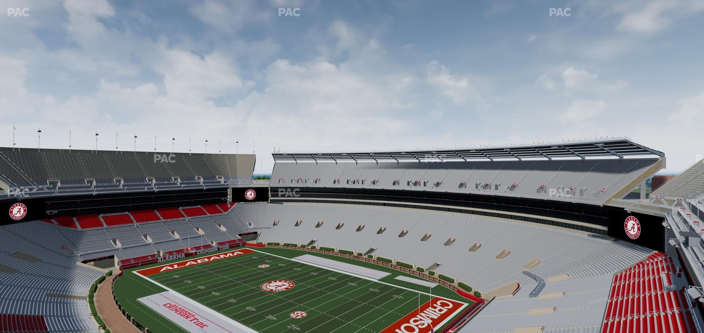 Seating view for Bryant Denny Stadium Section U 3 A