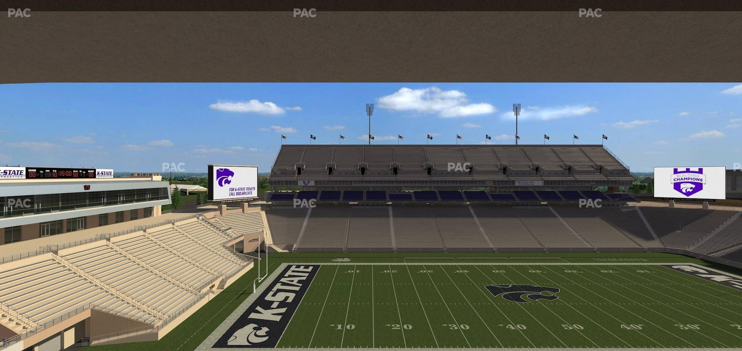 Seating view for Bill Snyder Family Stadium Section Loge 308