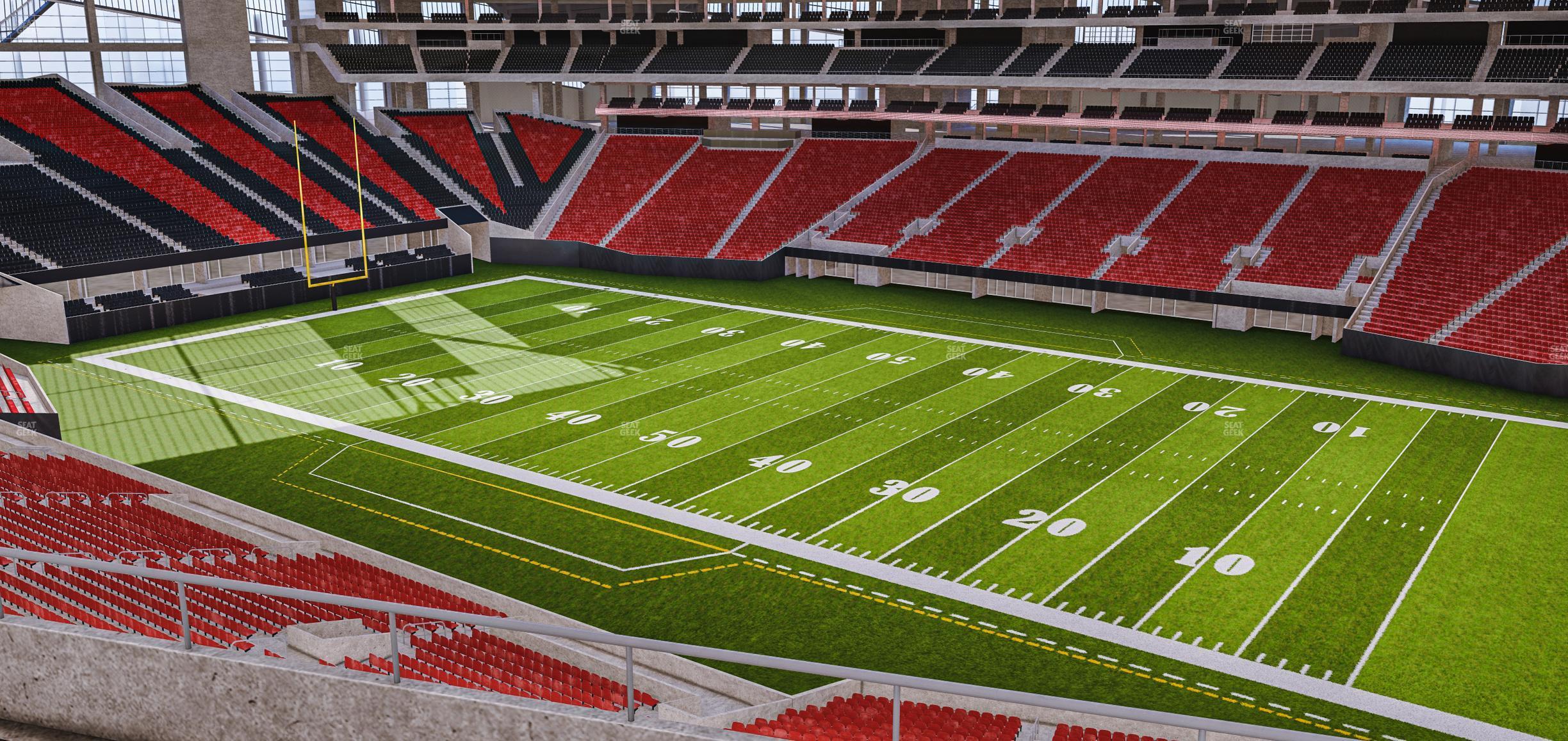 Seating view for Mercedes-Benz Stadium Section 232