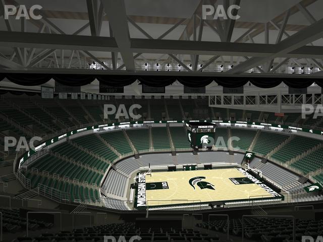 Seating view for Jack Breslin Student Events Center Section Bleachers 229