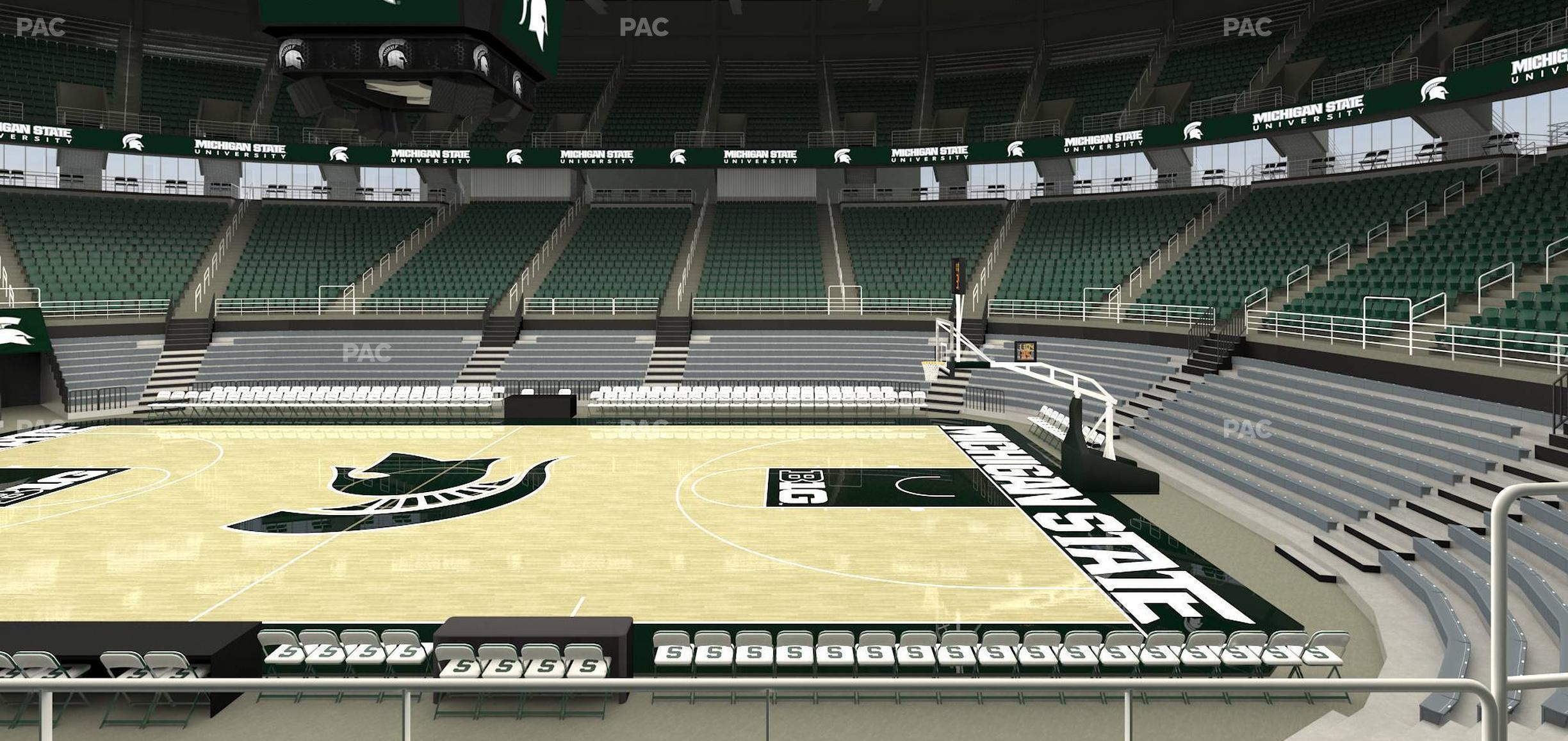 Seating view for Jack Breslin Student Events Center Section 108