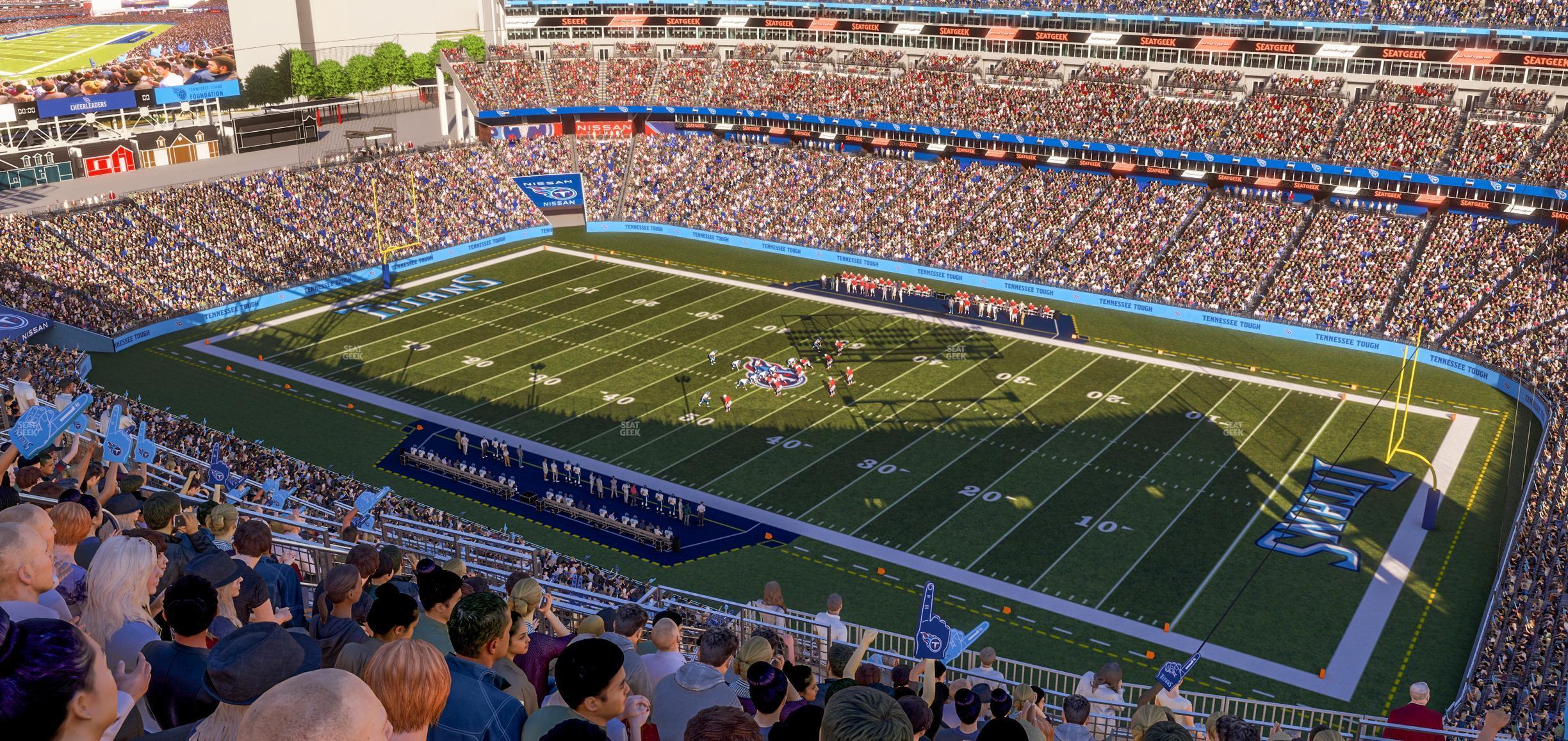 Seating view for Nissan Stadium Section Upper 330