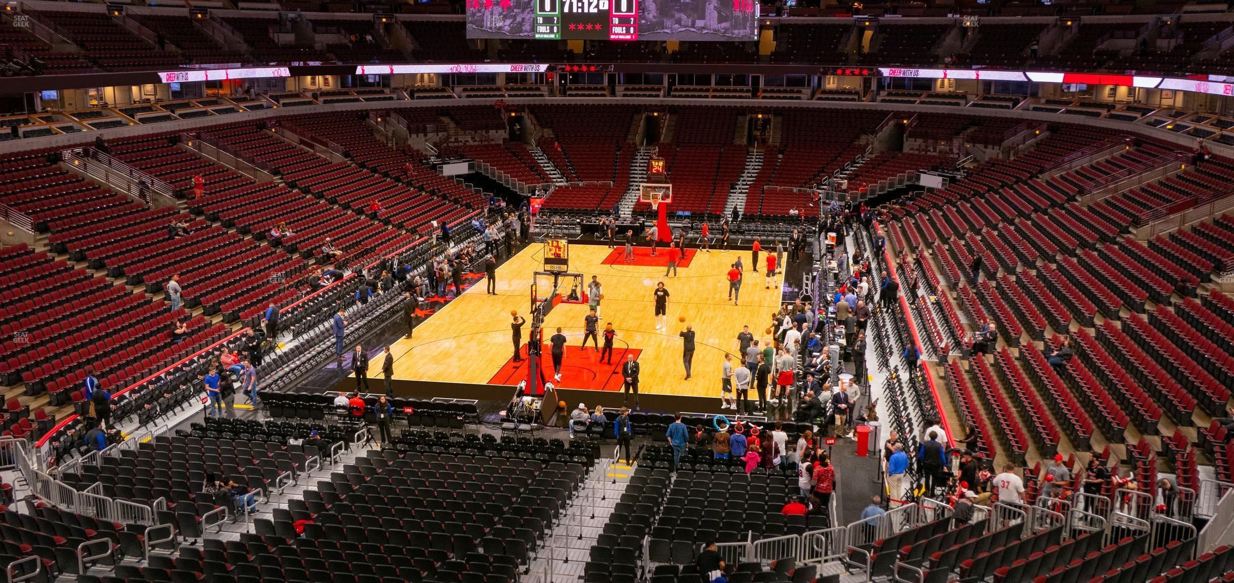 Seating view for United Center Section 208