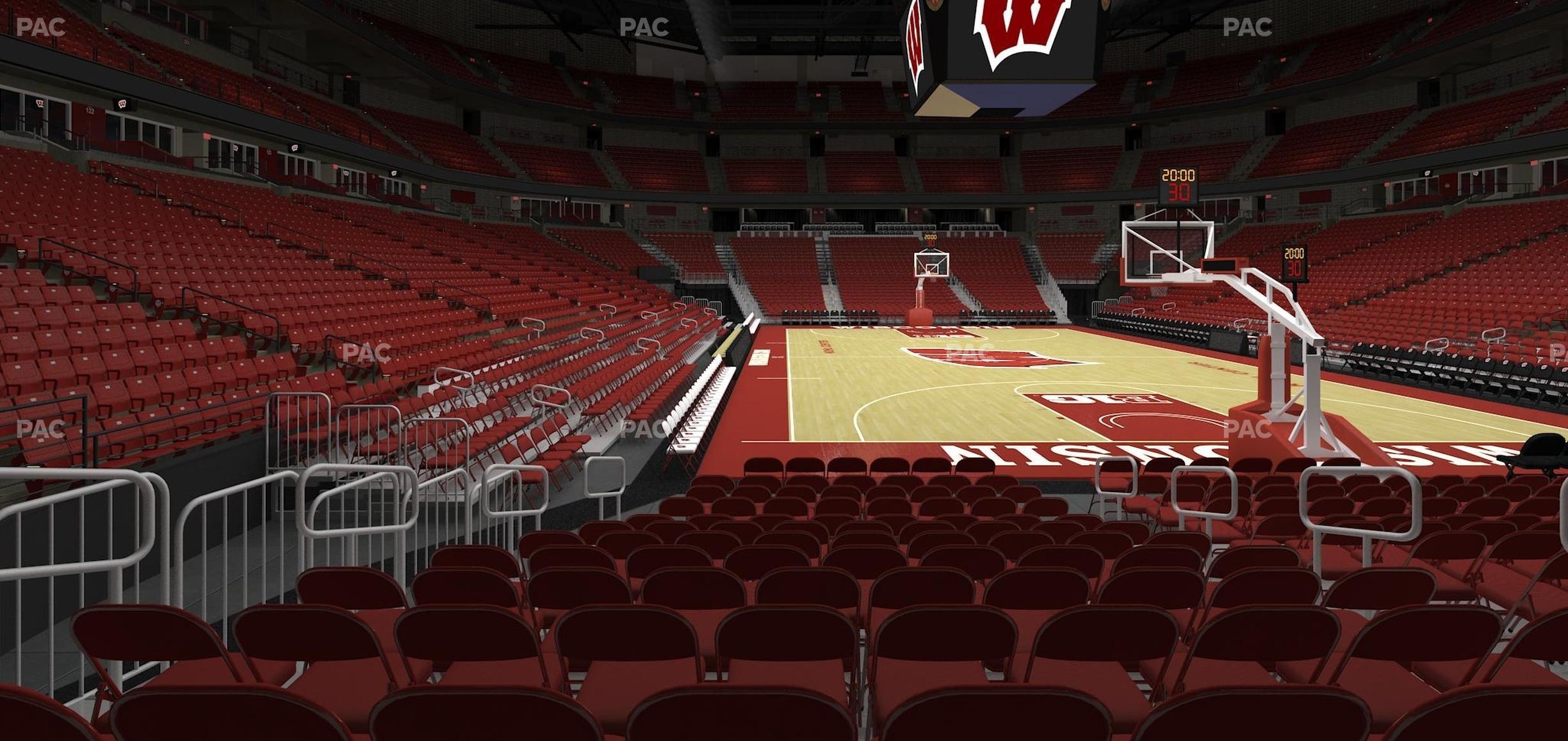 Seating view for Kohl Center Section 116