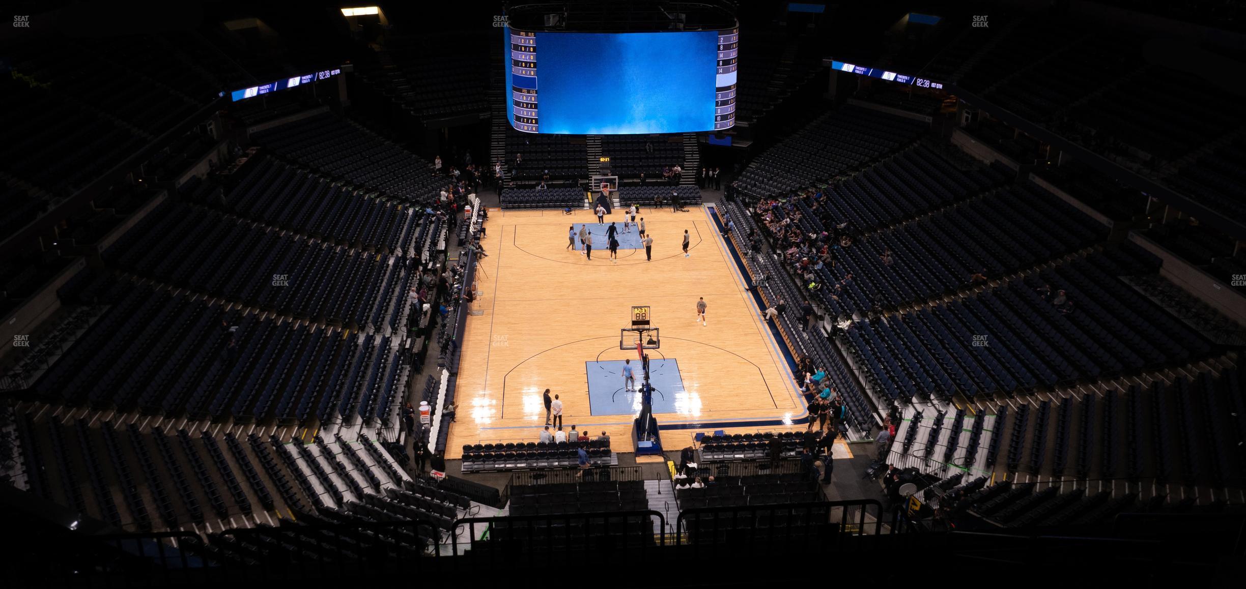 Seating view for FedExForum Section 216