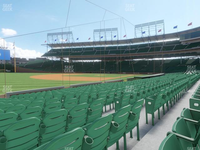 Seating view for Wrigley Field Section Club Box Outfield 6