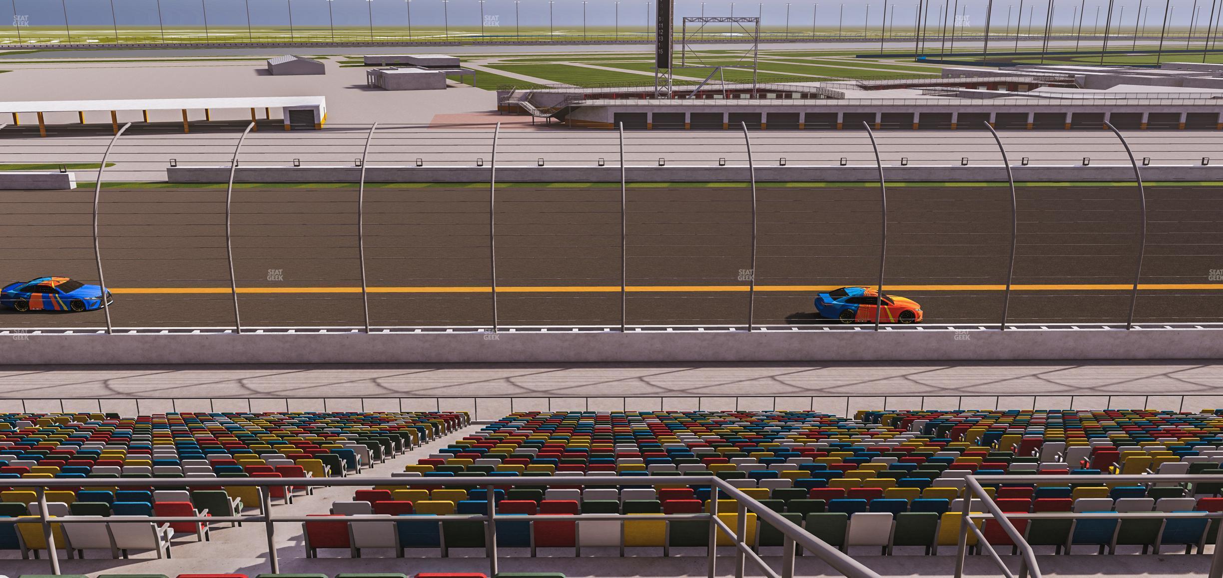 Seating view for Daytona International Speedway Section Back 123