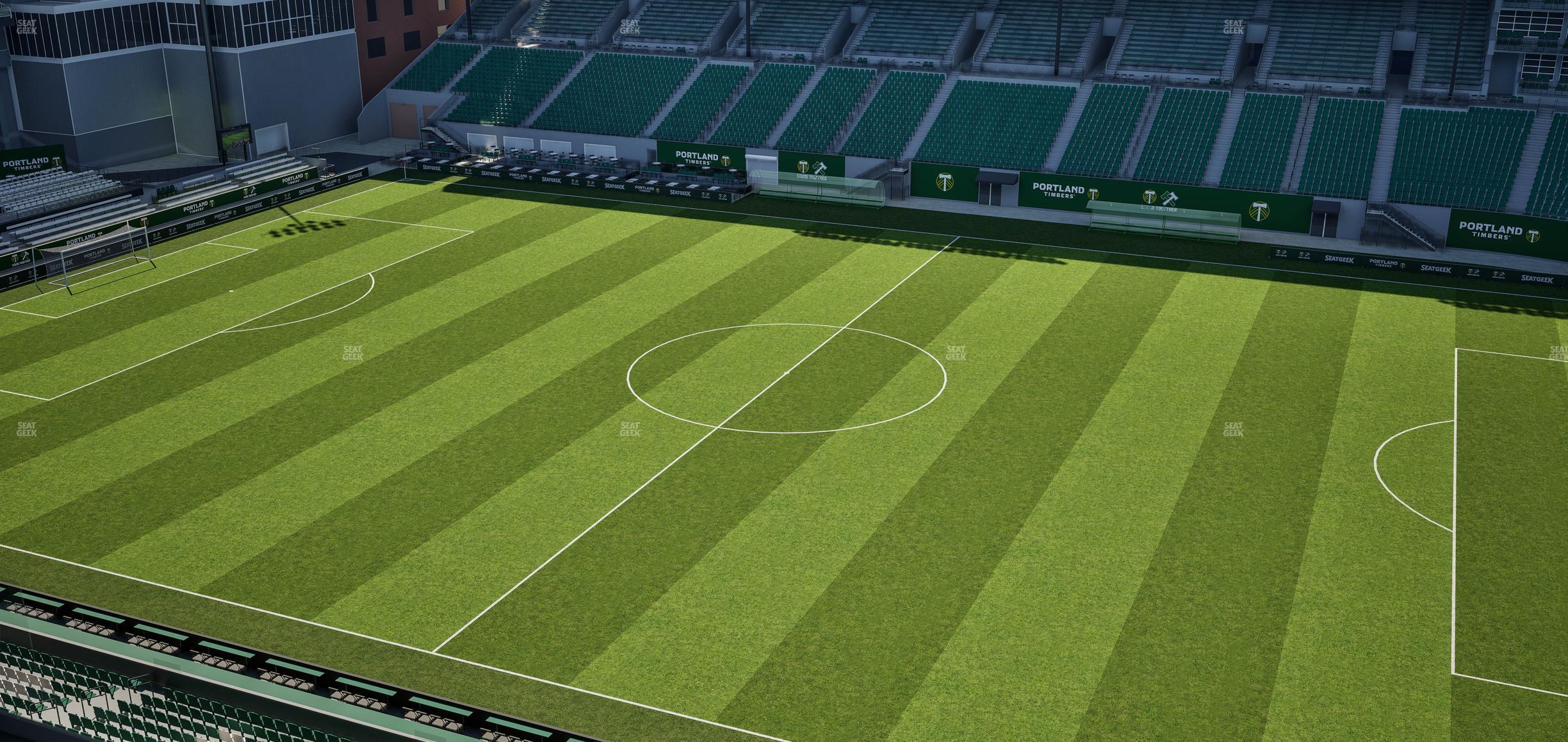 Seating view for Providence Park Section East Vista 8