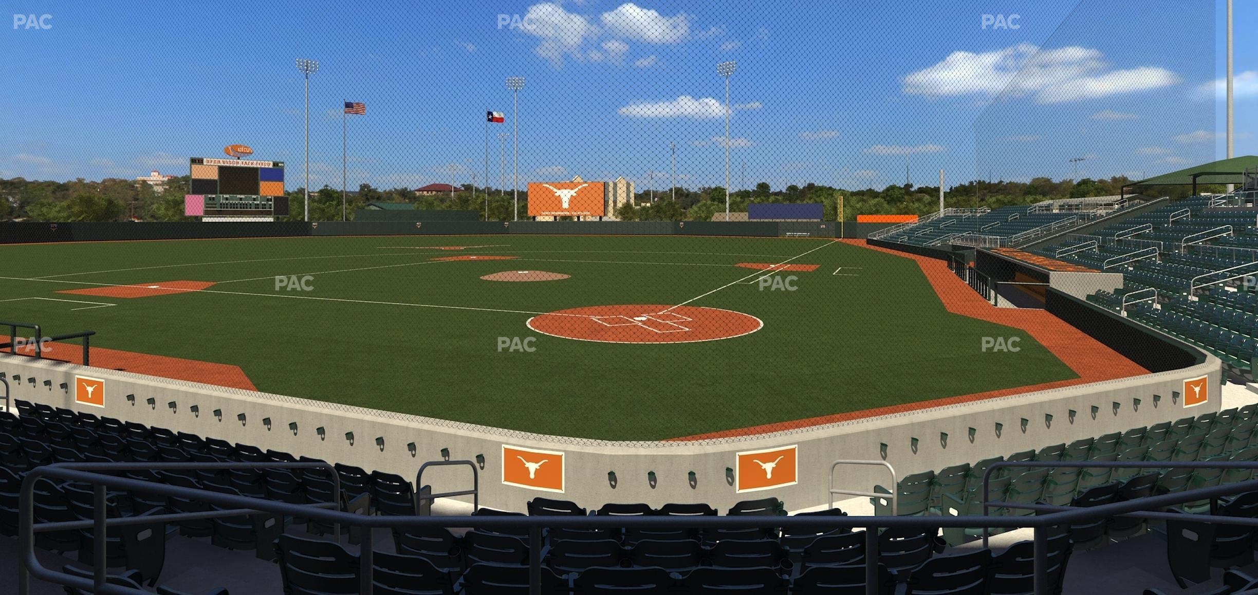 Seating view for UFCU Disch-Falk Field Section 7