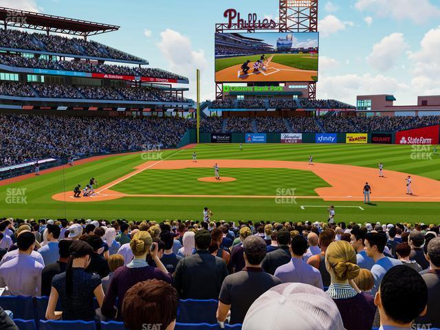 Seating view for Citizens Bank Park Section 117