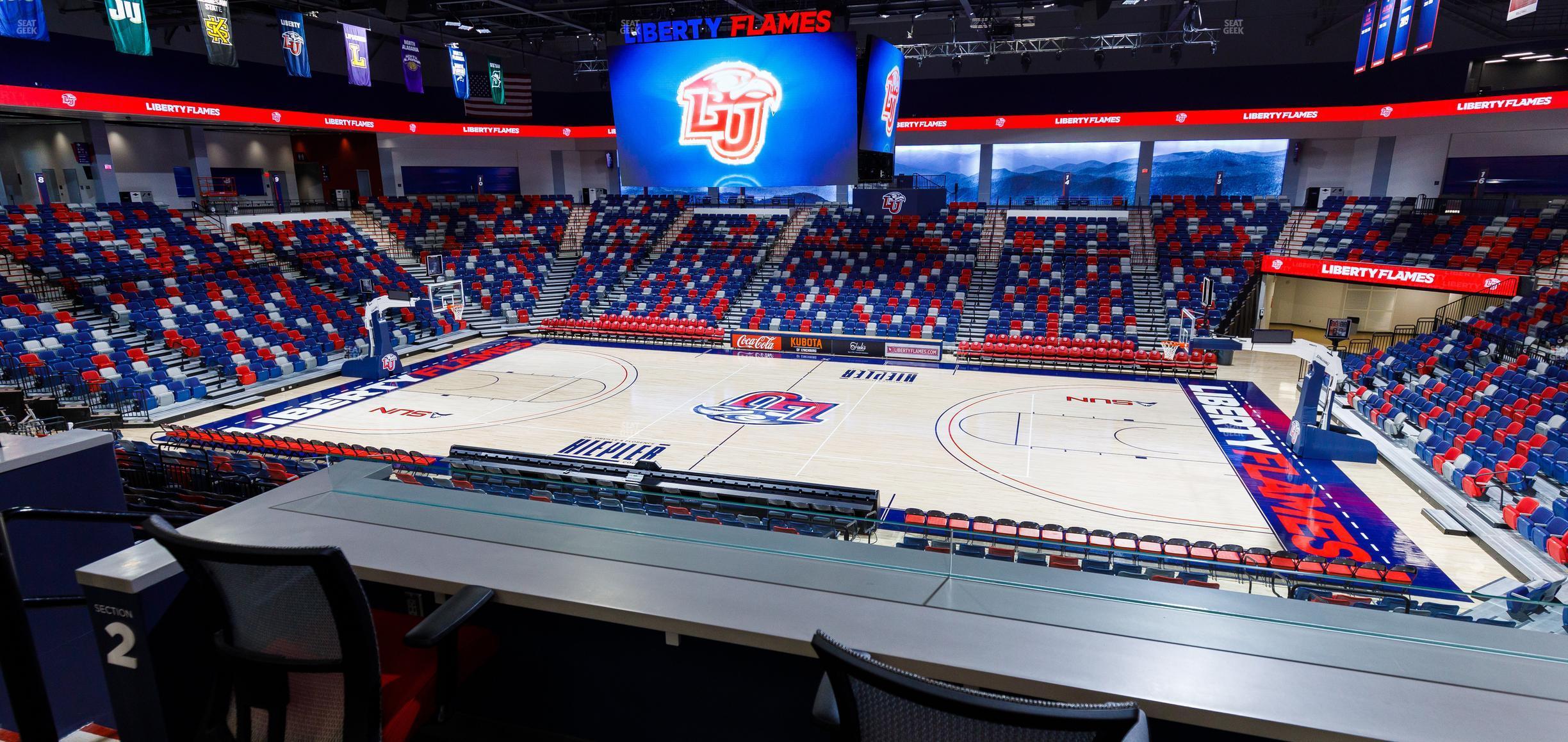 Seating view for Liberty Arena Section Loge Box 4