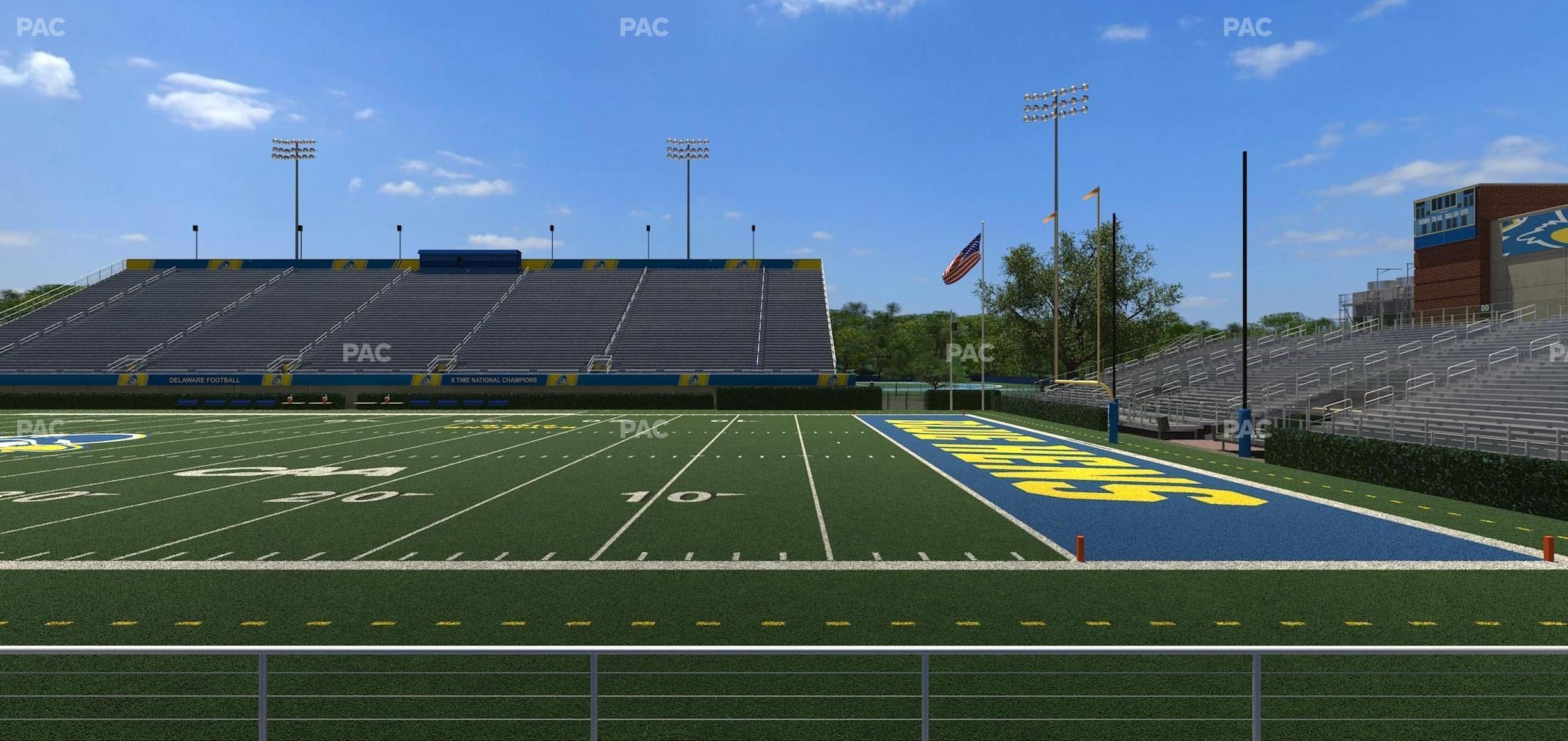 Seating view for Delaware Stadium Section 101