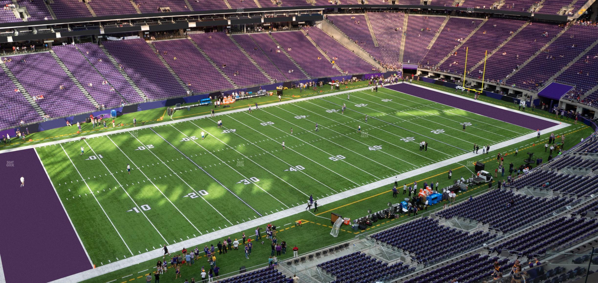 Seating view for U.S. Bank Stadium Section 345