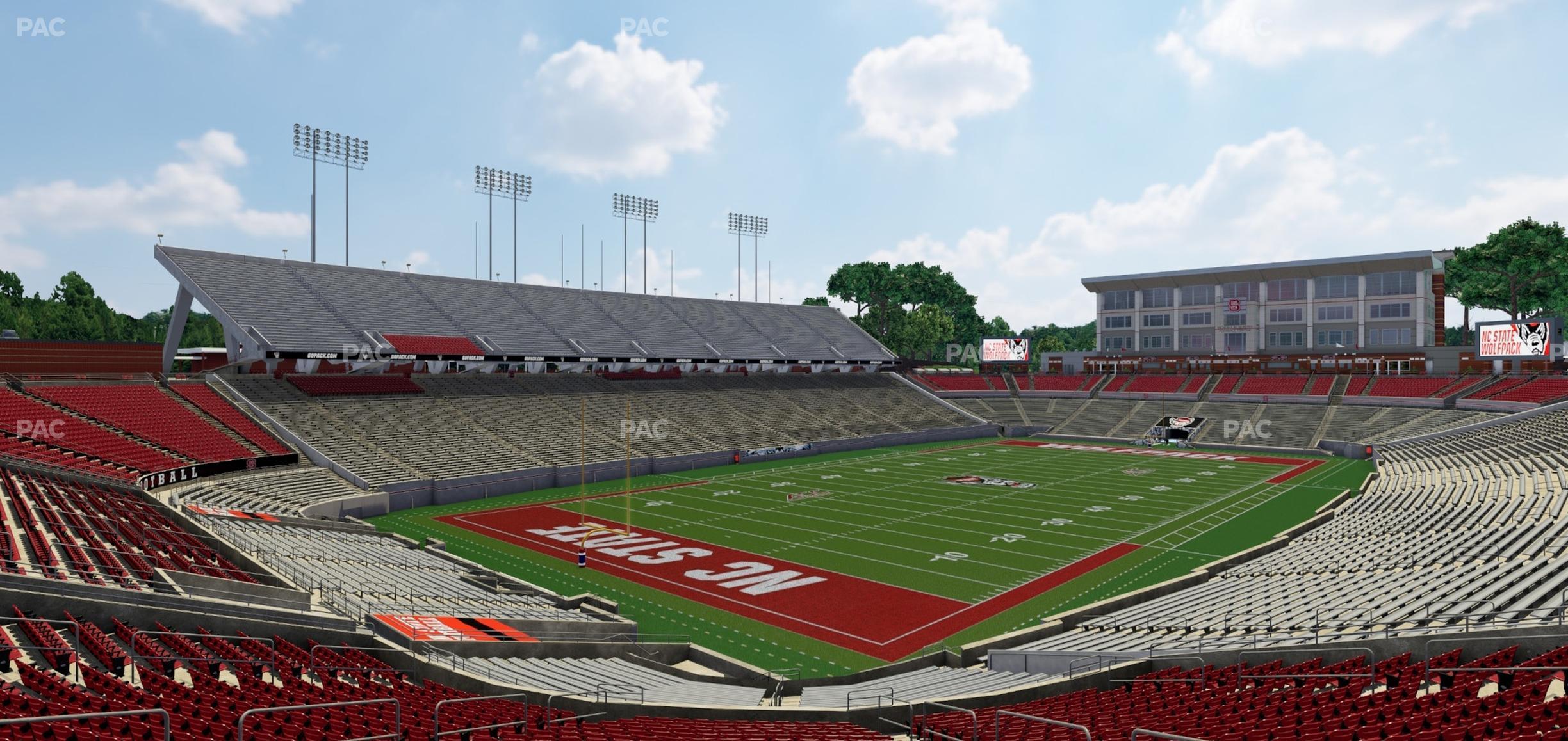 Seating view for Carter-Finley Stadium Section 217