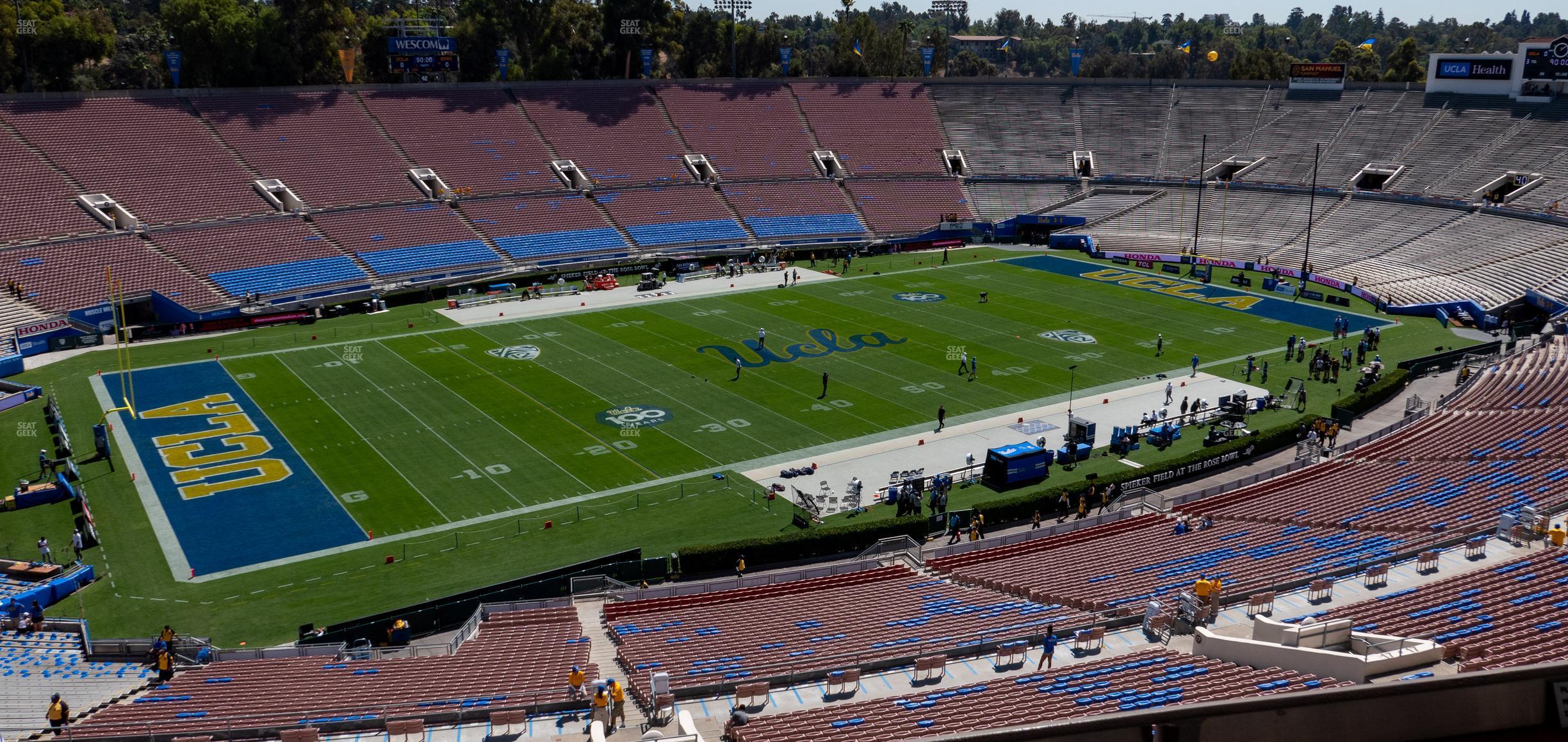 Seating view for Rose Bowl Stadium Section Club 212