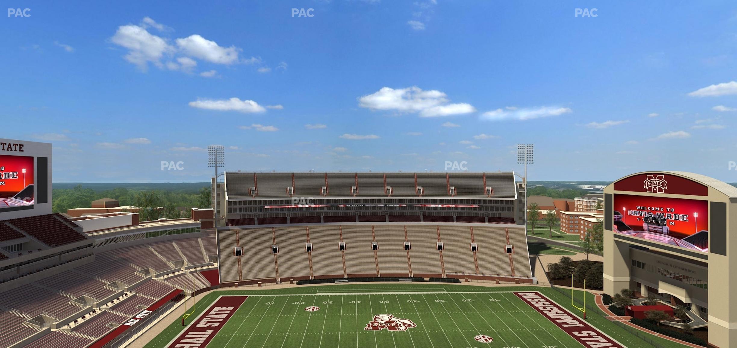 Seating view for Davis Wade Stadium Section 308