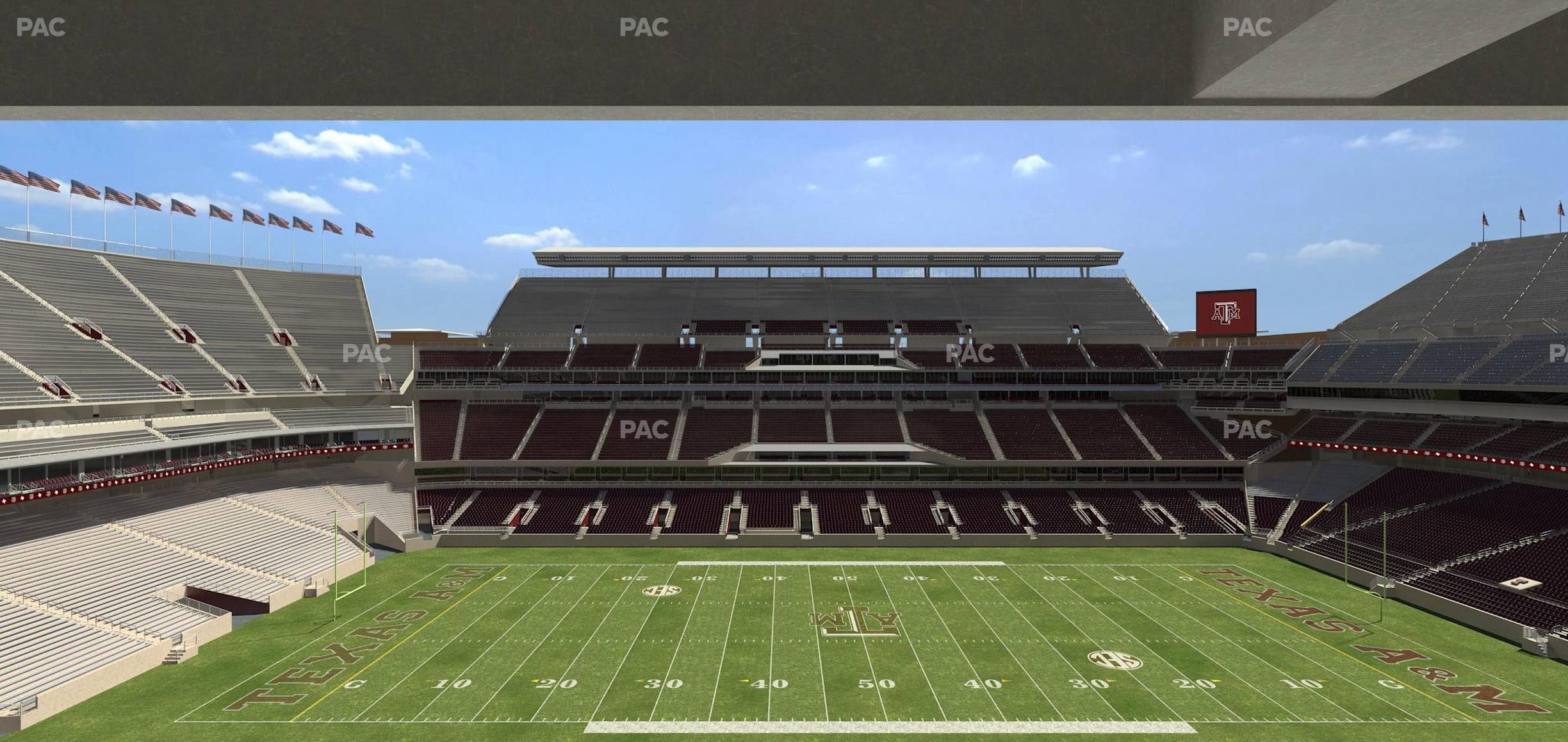 Seating view for Kyle Field Section 235