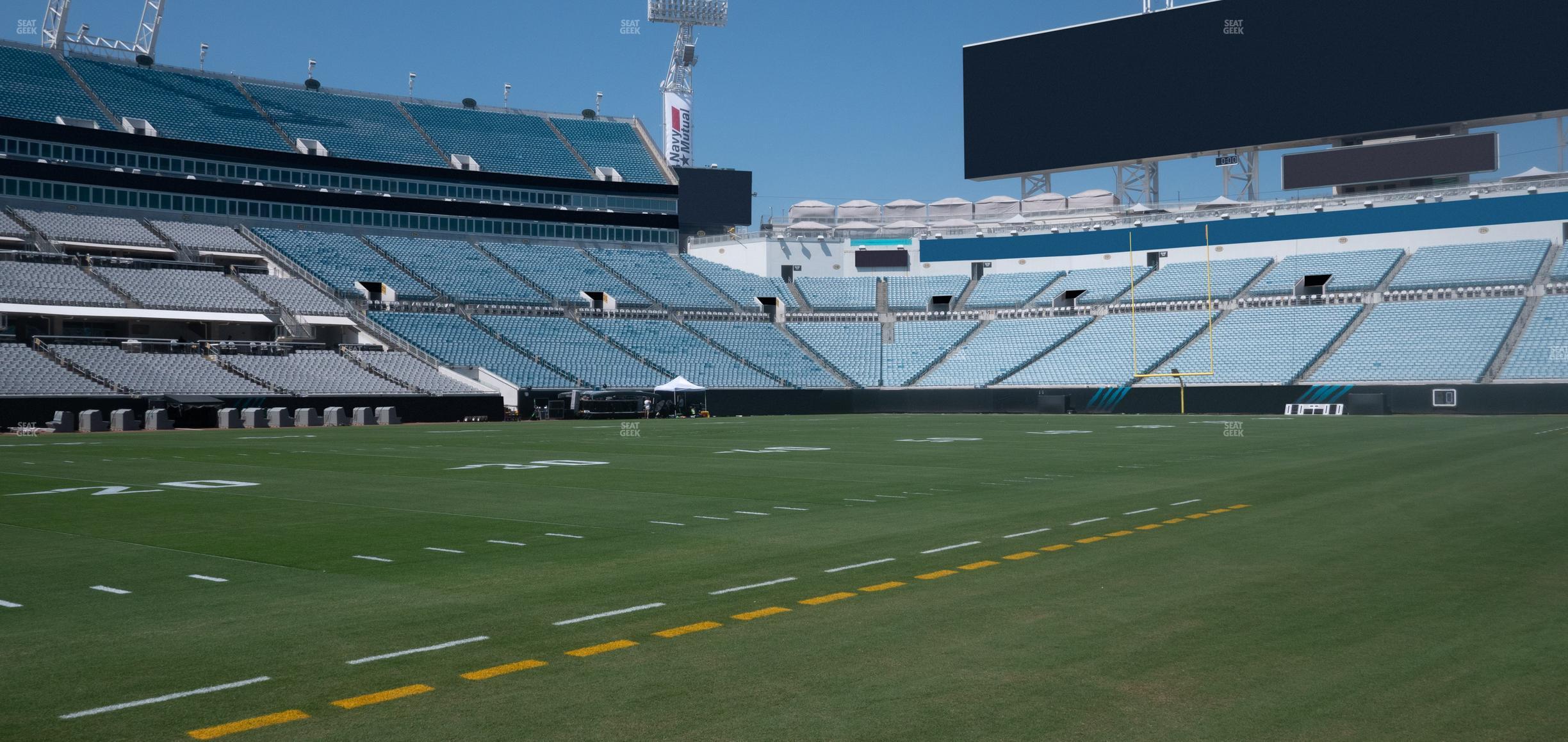 Seating view for EverBank Stadium Section Field South