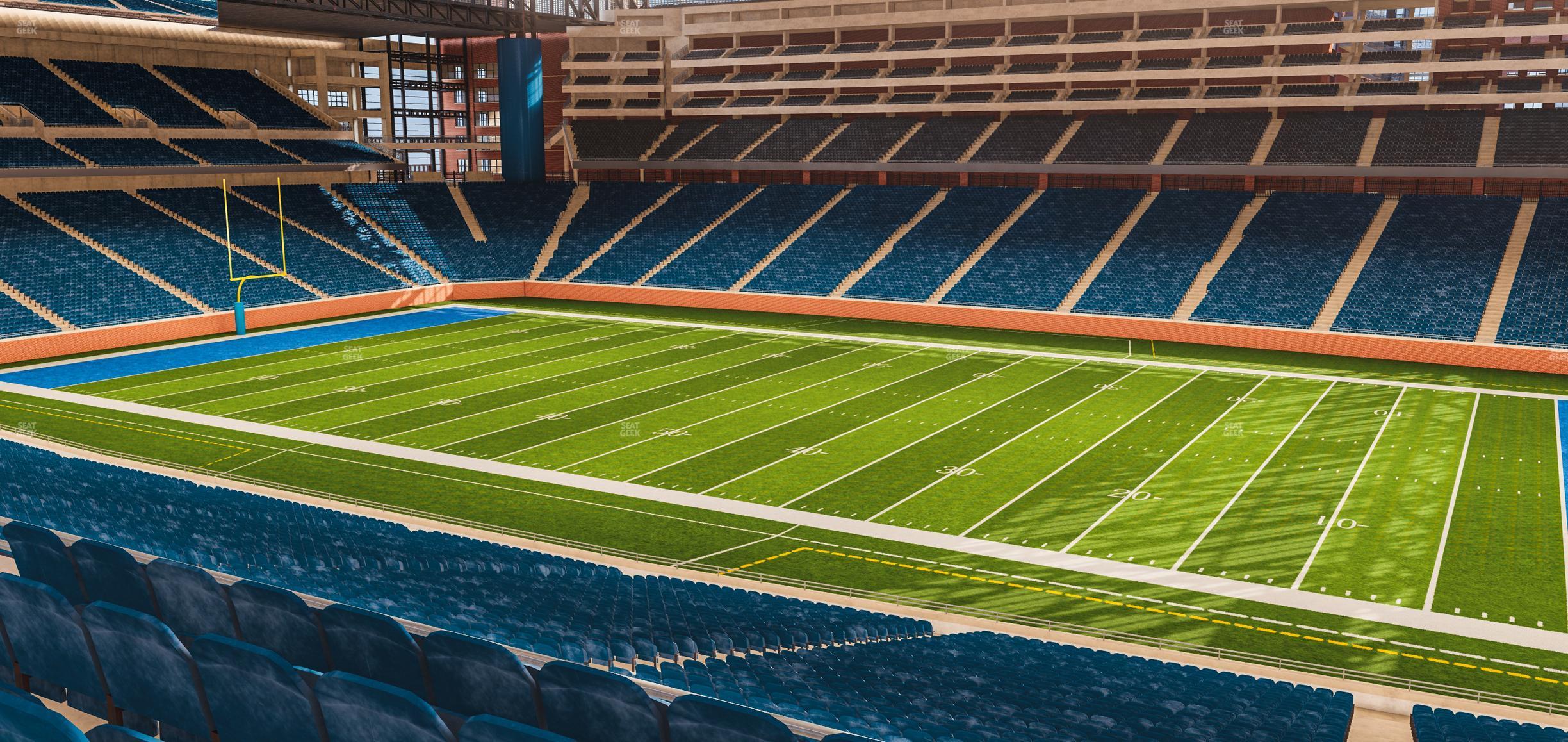 Seating view for Ford Field Section Club 234