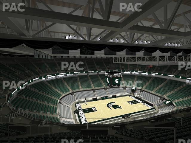 Seating view for Jack Breslin Student Events Center Section Bleachers 230