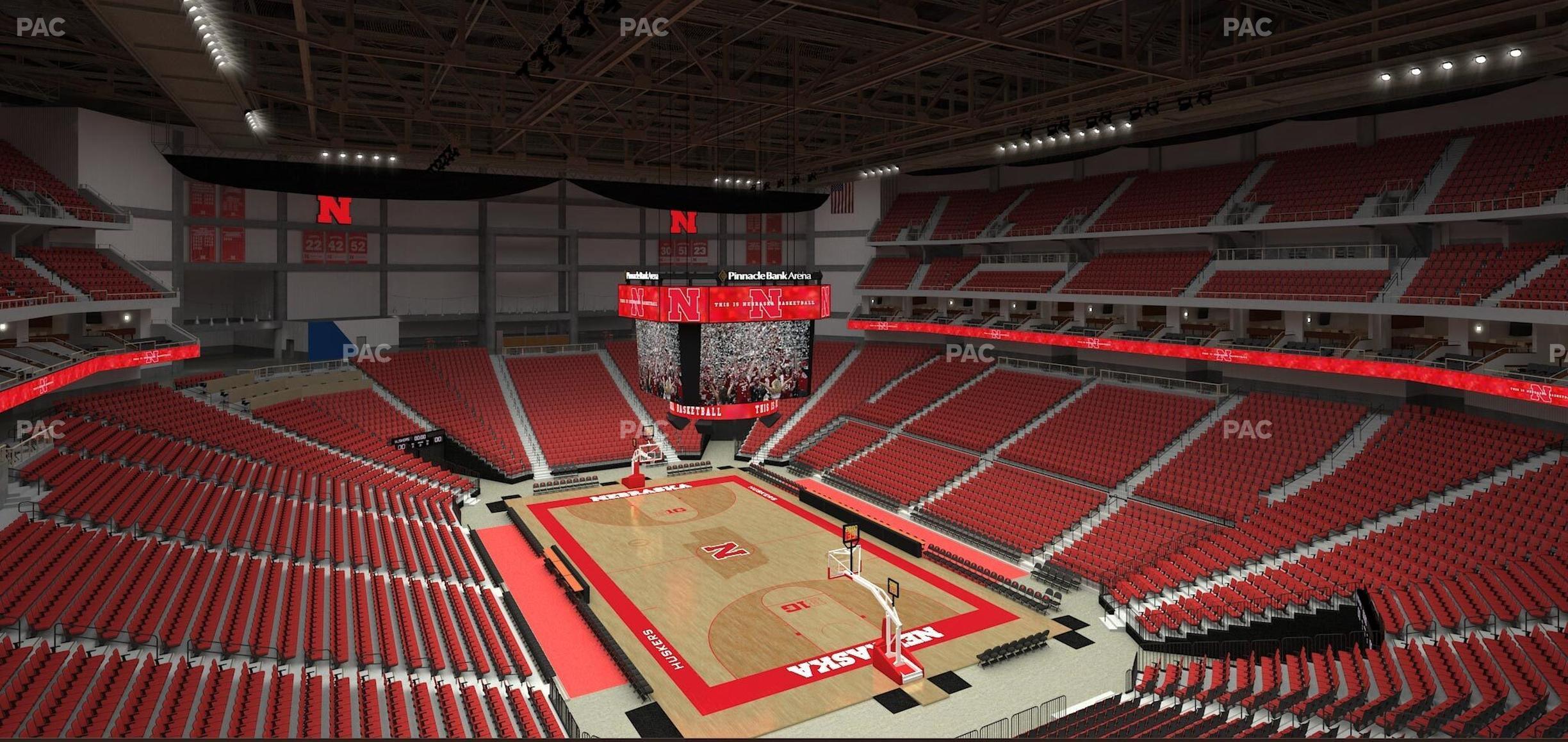 Seating view for Pinnacle Bank Arena Section 214