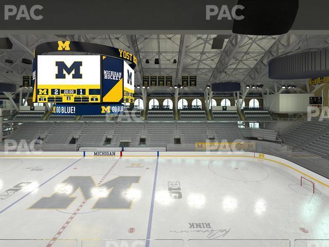 Seating view for Yost Arena Section Champions Box G