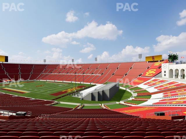 Seating view for Los Angeles Memorial Coliseum Section 201