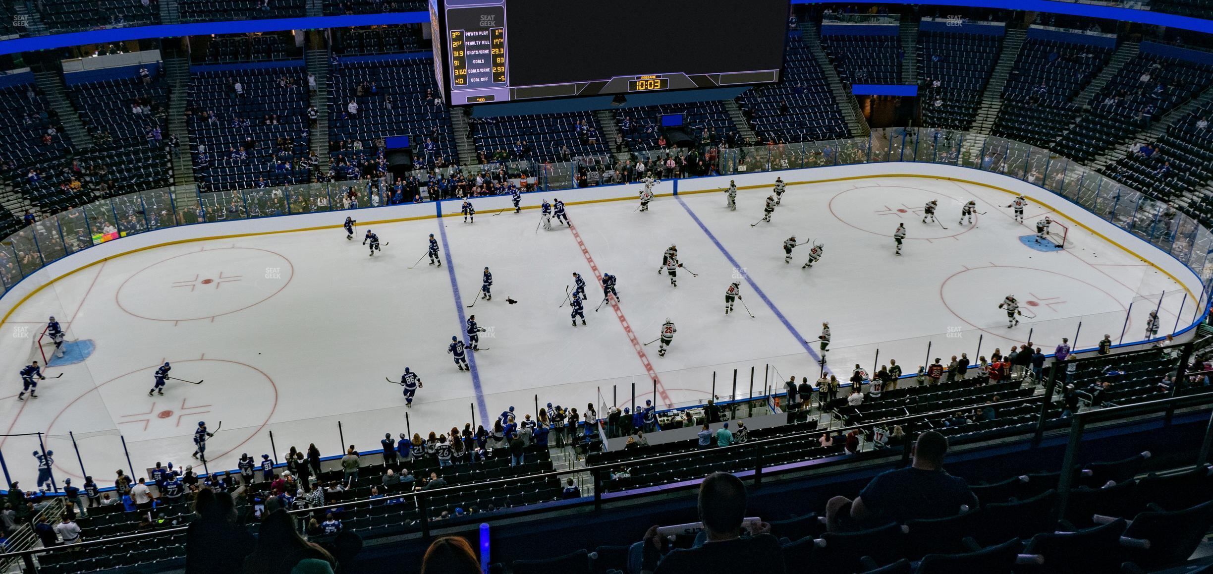 Seating view for Amalie Arena Section 317