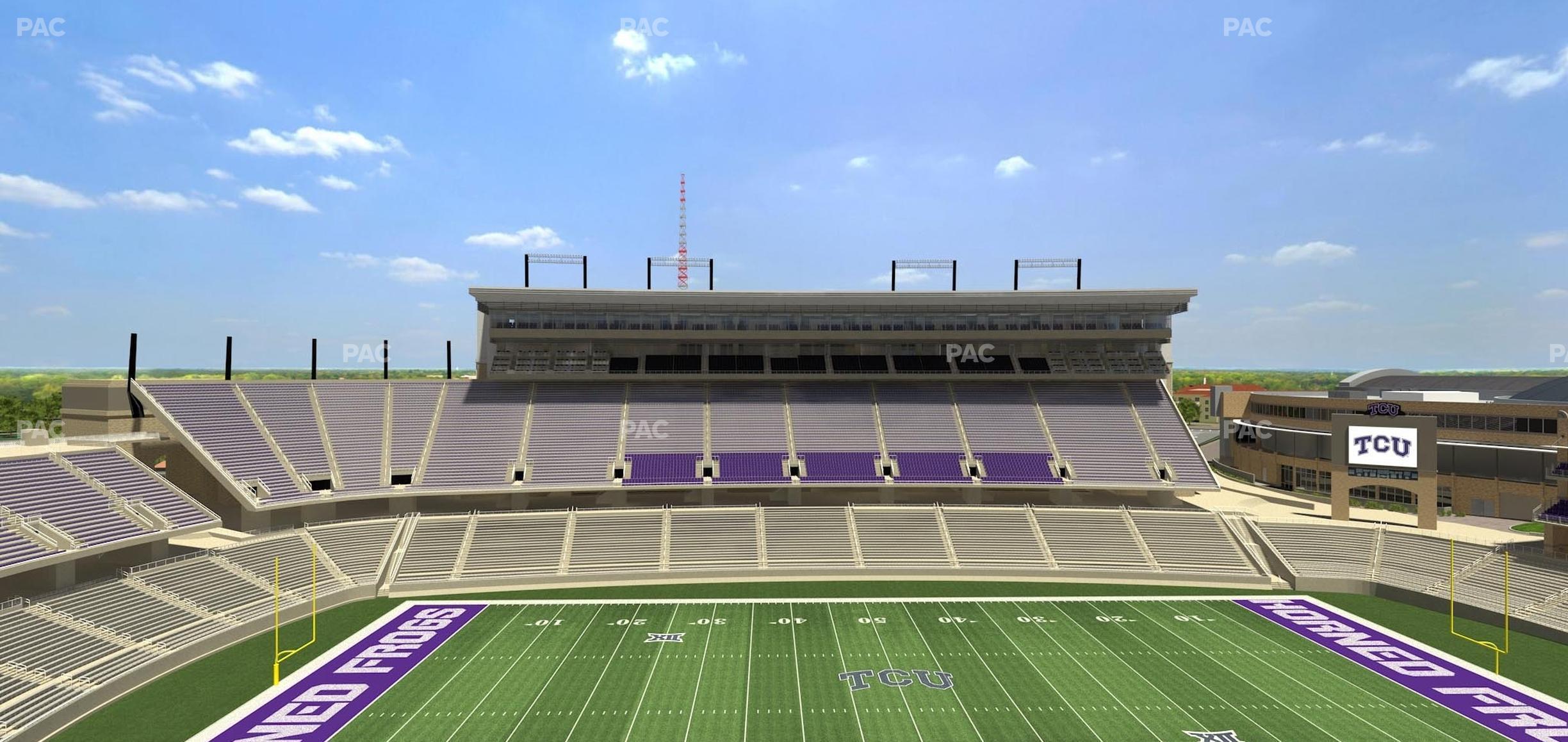 Seating view for Amon G. Carter Stadium Section 307