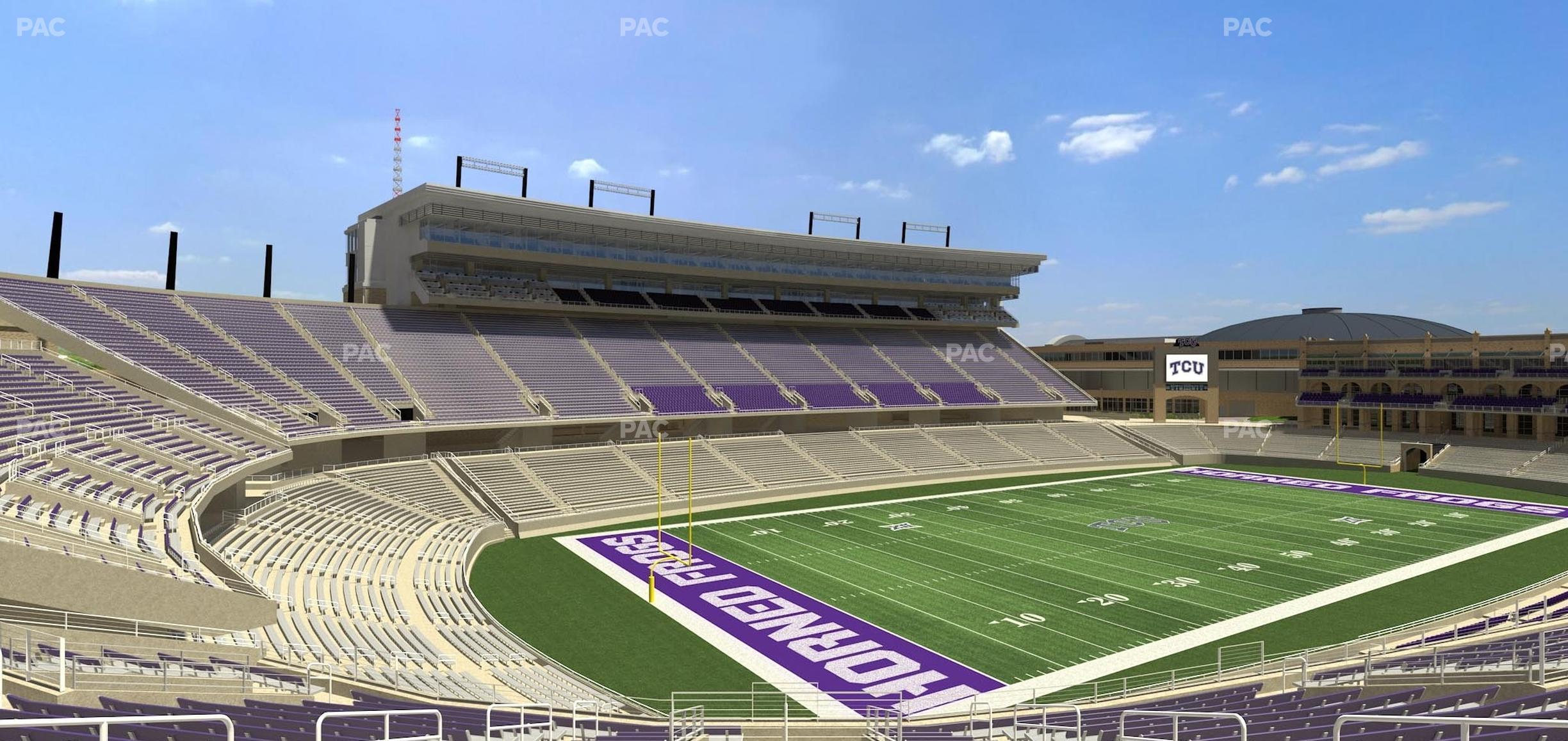 Seating view for Amon G Carter Stadium Section 215