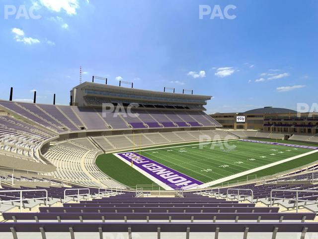 Seating view for Amon G Carter Stadium Section 215