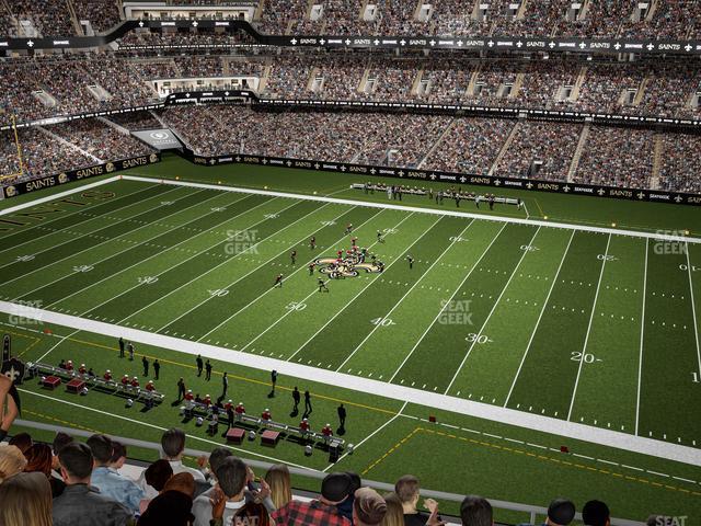 Seating view for Caesars Superdome Section 511