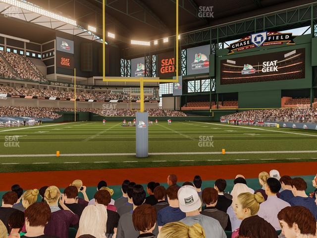 Seating view for Chase Field Section D