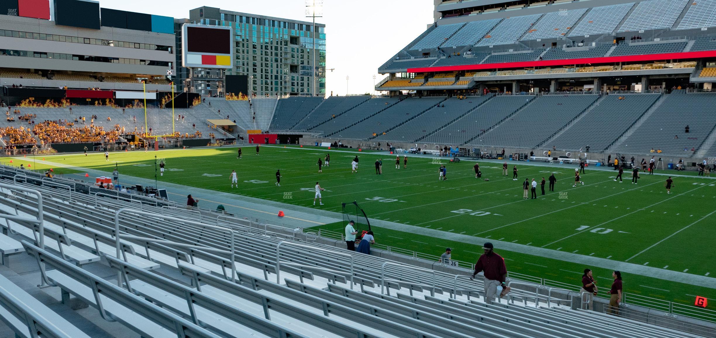 Seating view for Mountain America Stadium Section 25