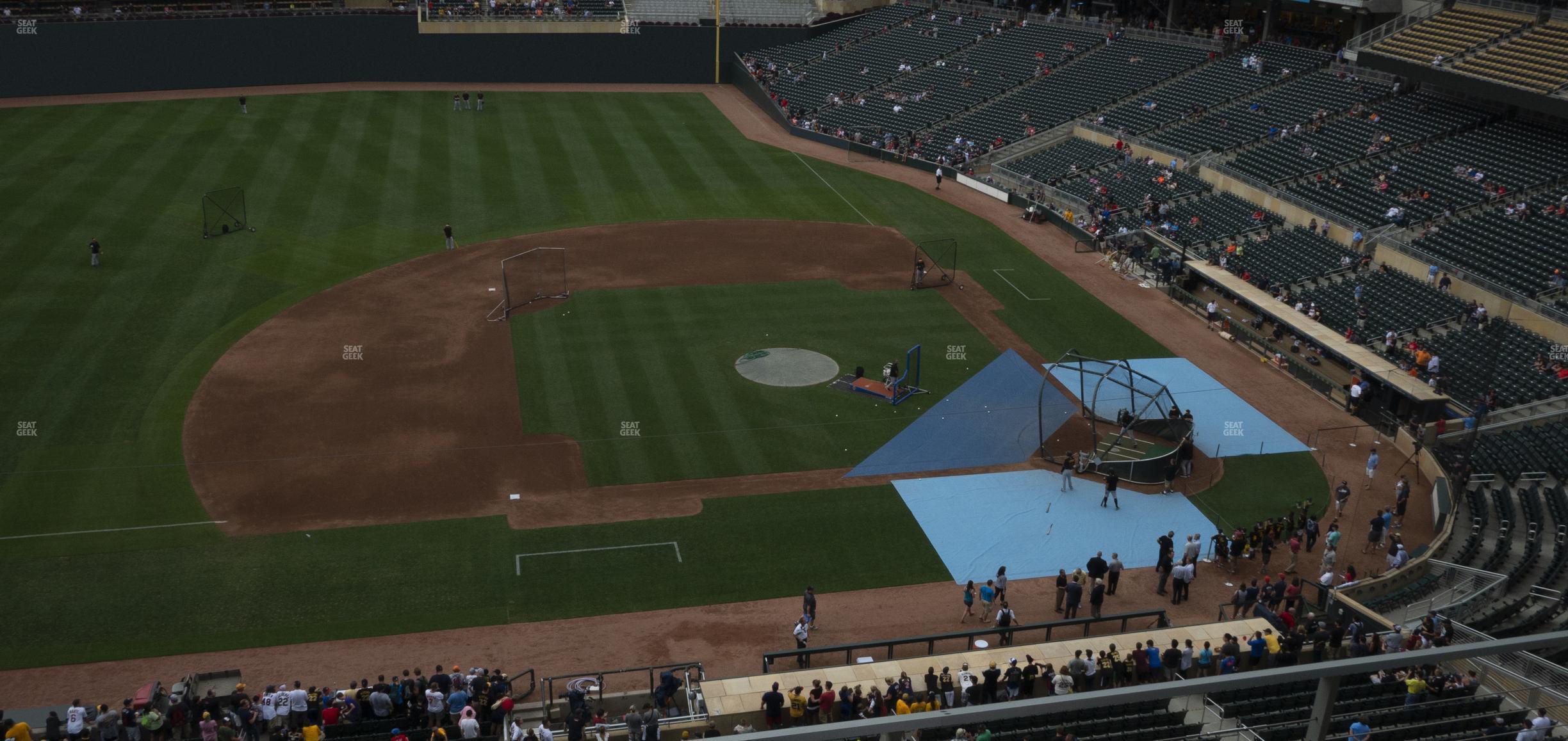 Seating view for Target Field Section 221