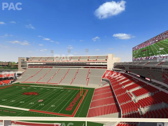 Seating view for Razorback Stadium Section 500 2