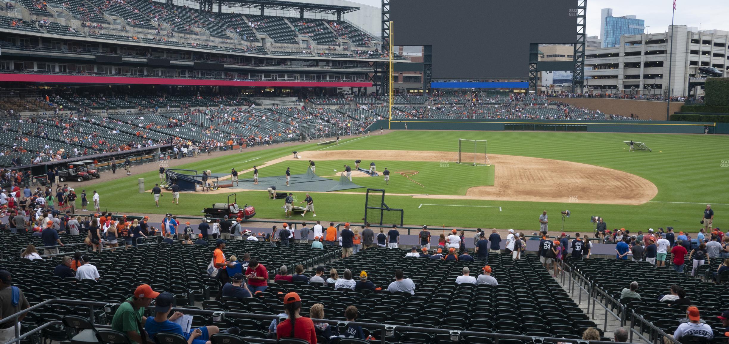 Seating view for Comerica Park Section 121