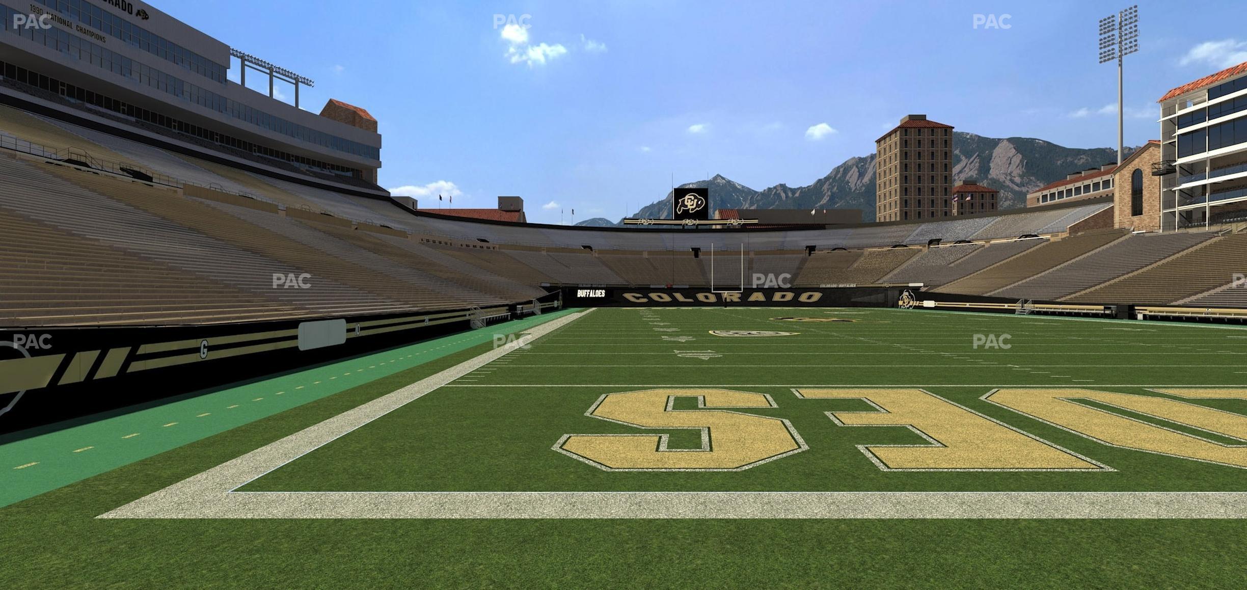 Seating view for Folsom Field Section Loge Box 141