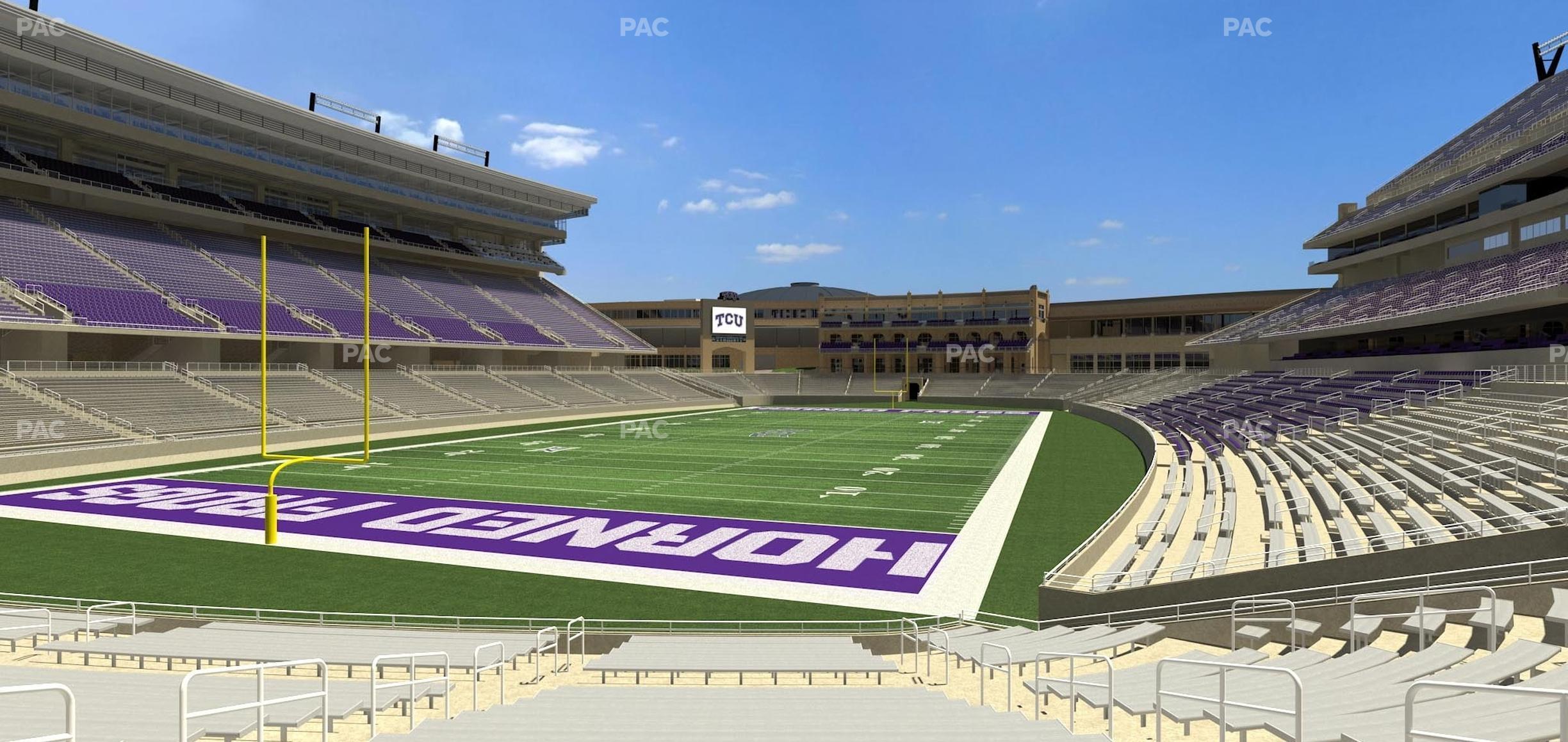 Seating view for Amon G. Carter Stadium Section 112