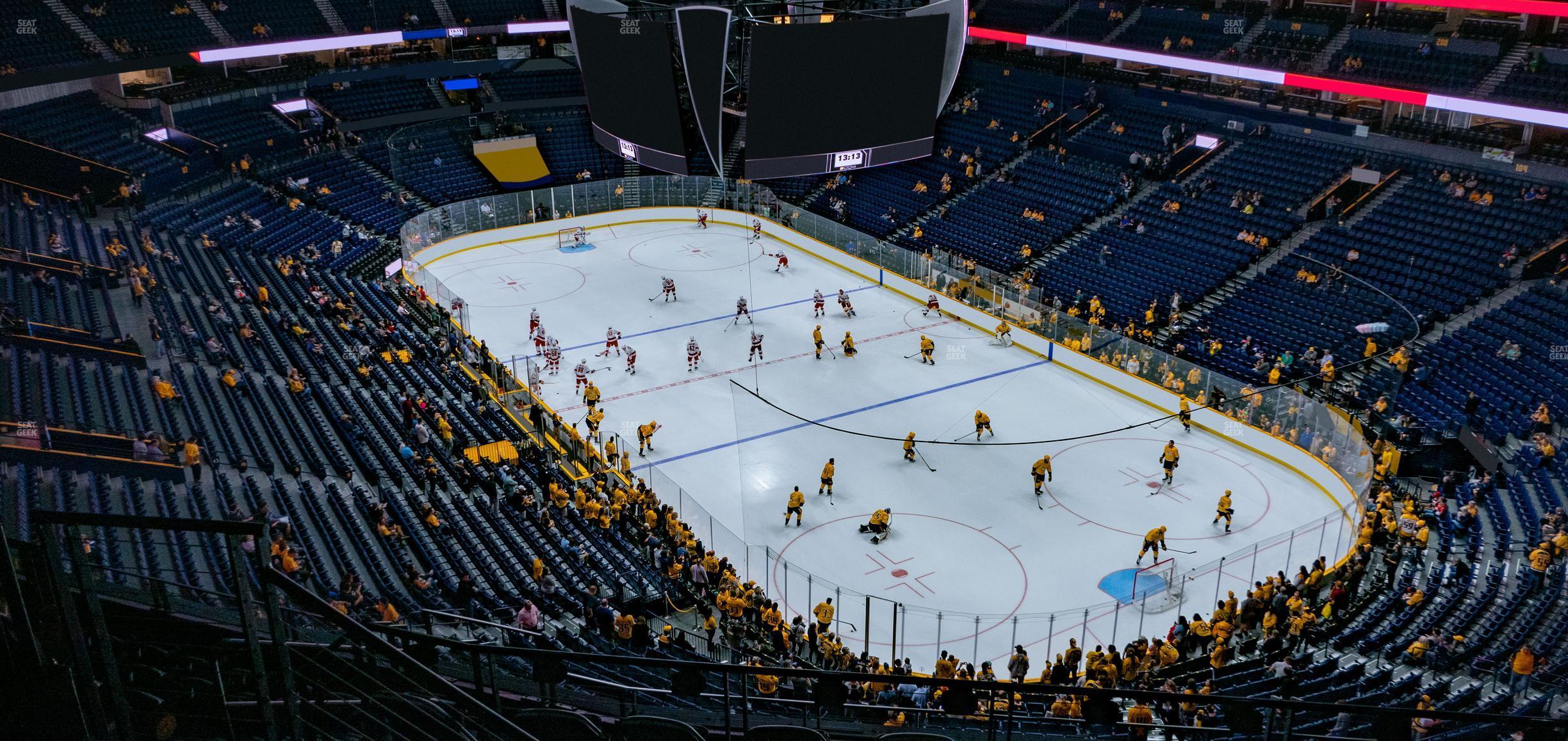 Seating view for Bridgestone Arena Section 331