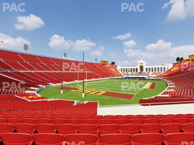 Seating view for Los Angeles Memorial Coliseum Section 112