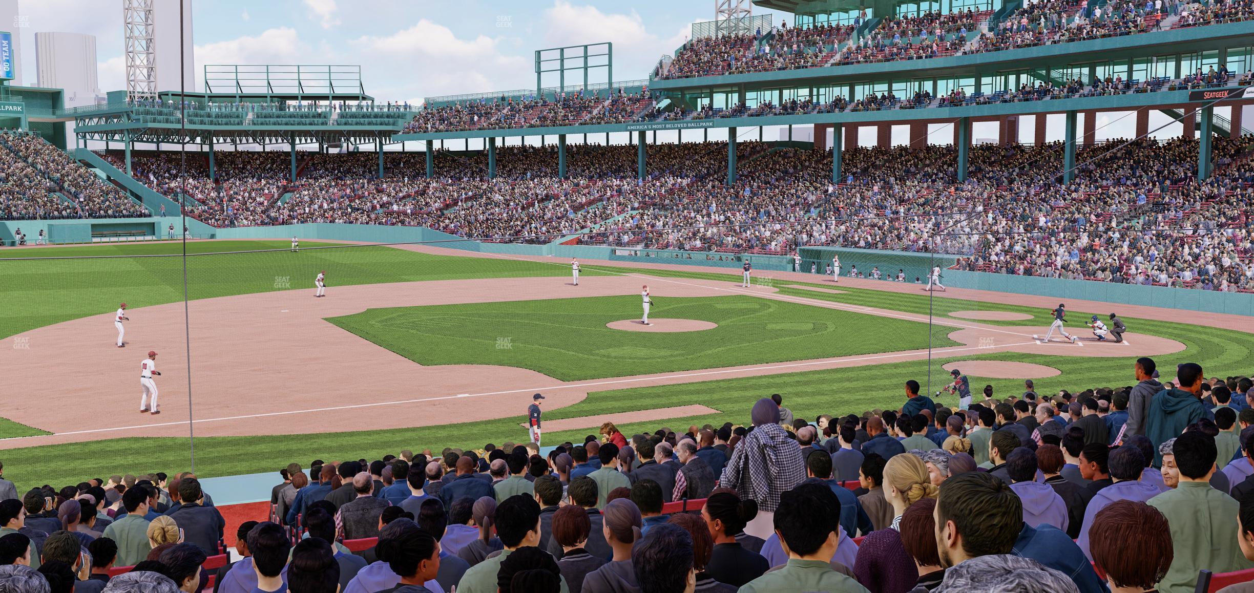 Seating view for Fenway Park Section Loge Box 154