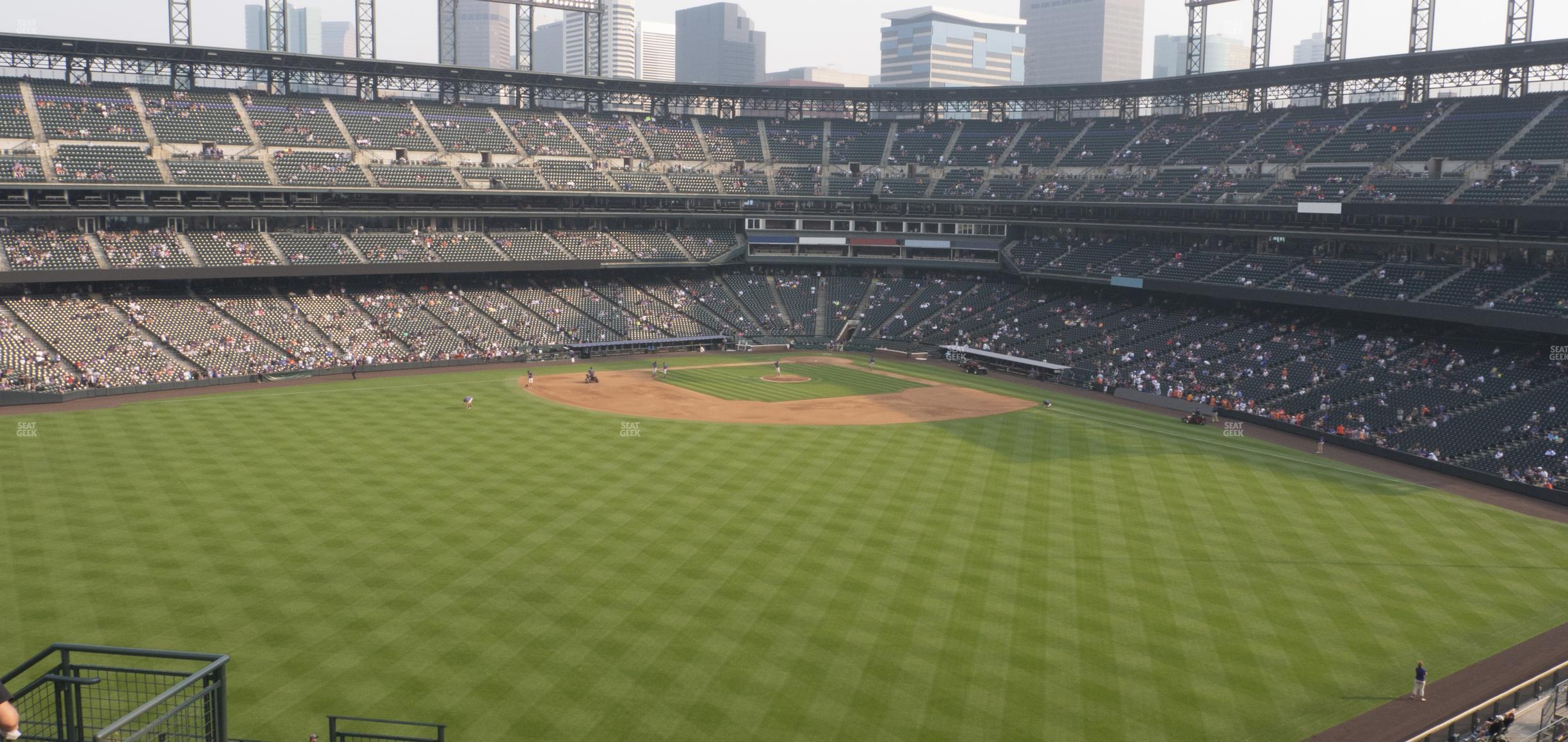 Seating view for Coors Field Section 401