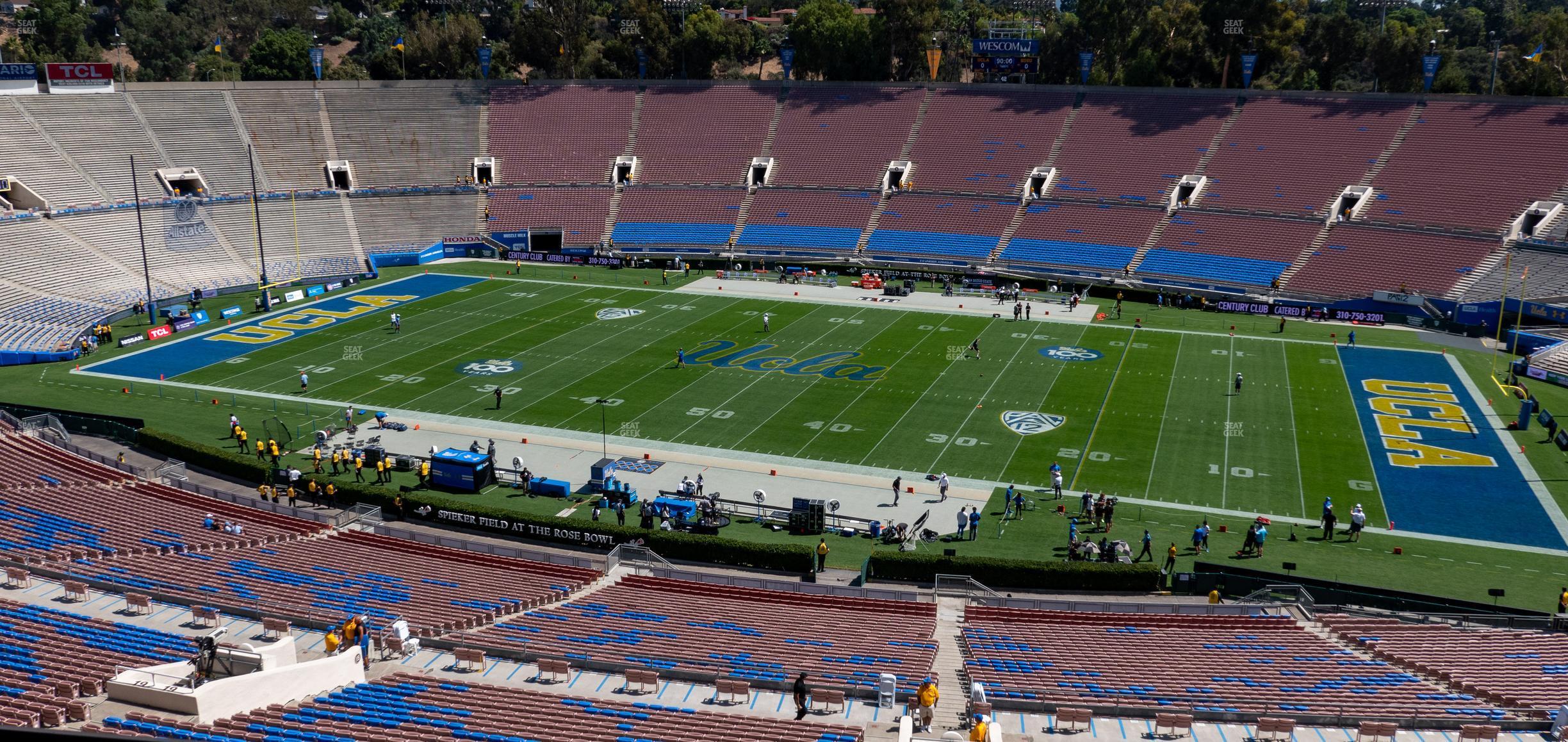 Seating view for Rose Bowl Stadium Section Club 206