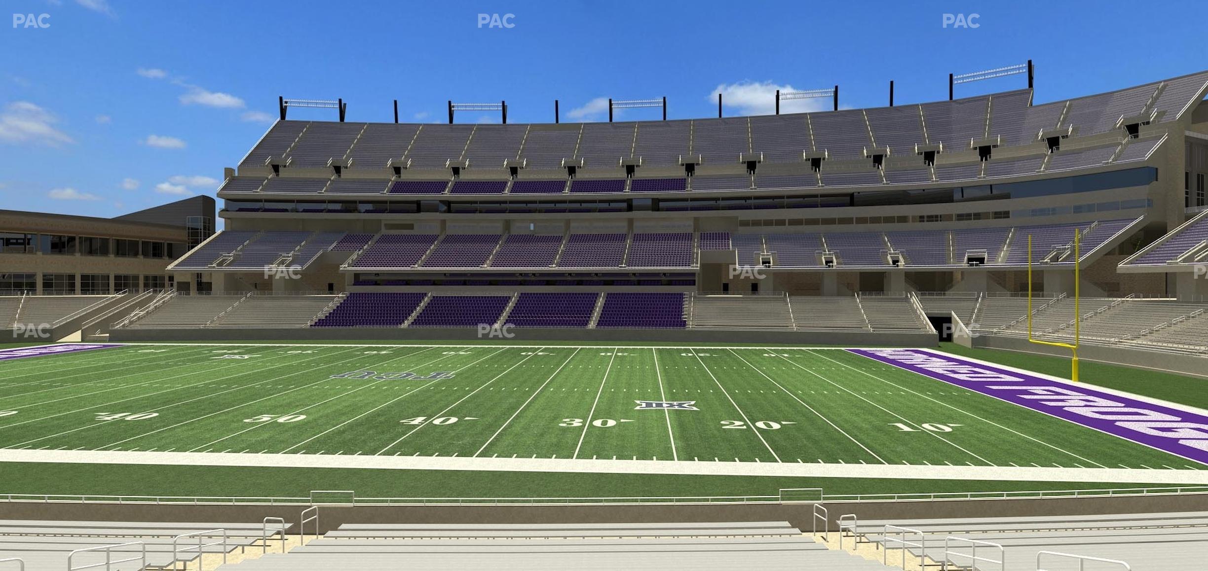 Seating view for Amon G. Carter Stadium Section 123