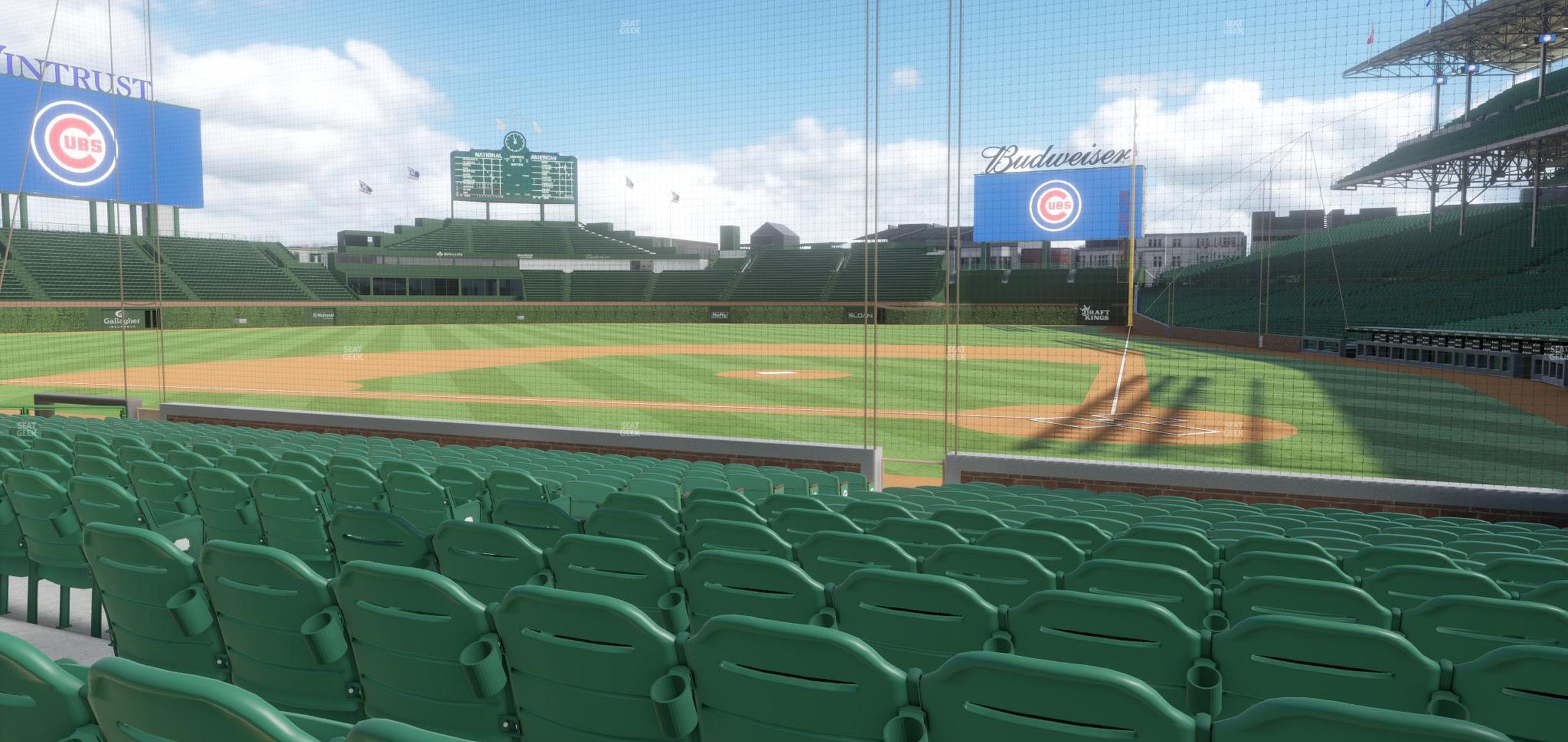 Seating view for Wrigley Field Section Club Box Home Plate 15