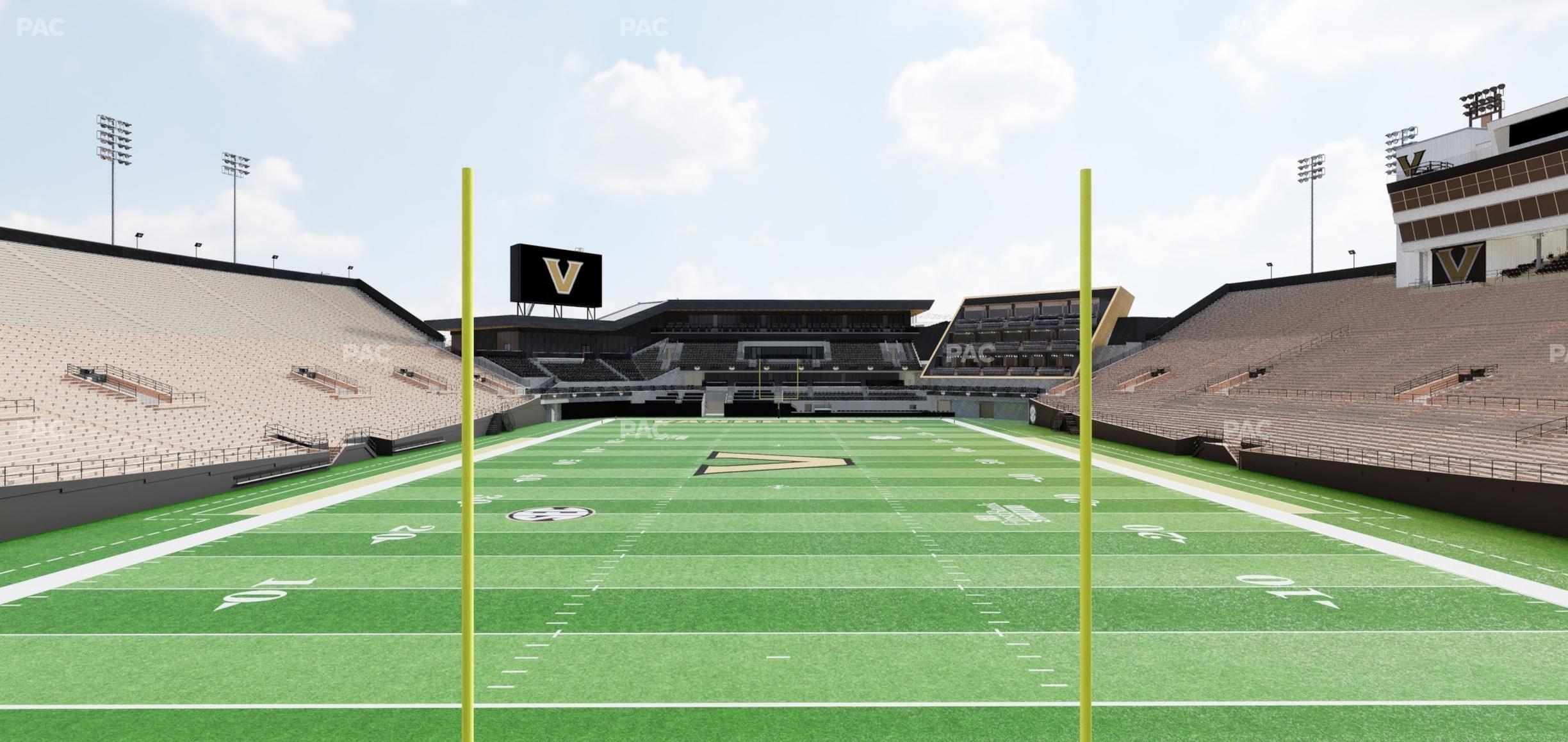 Seating view for FirstBank Stadium Section North Endzone Terrace