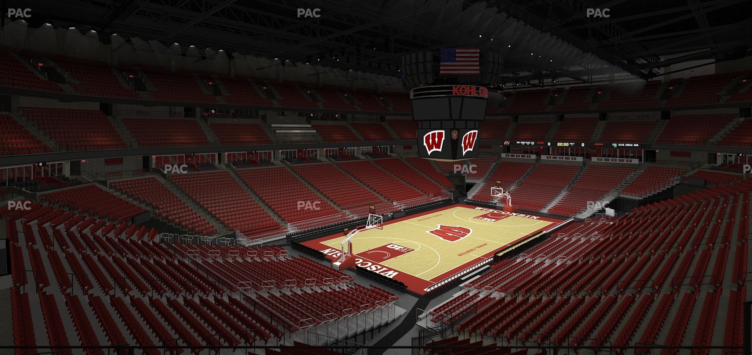 Seating view for Kohl Center Section 226