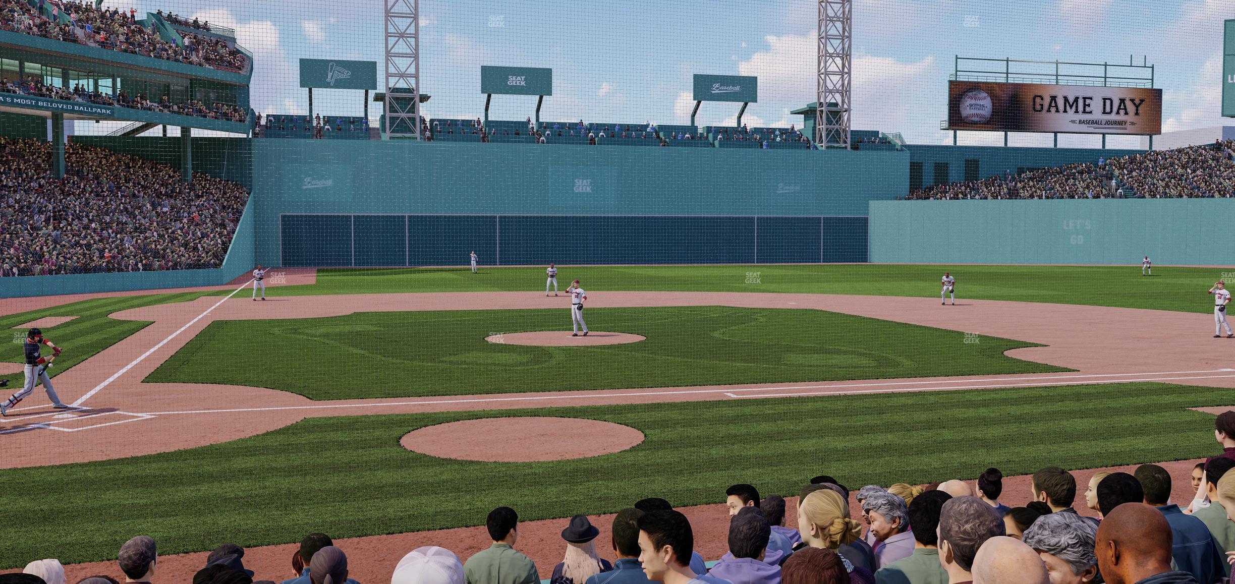 Seating view for Fenway Park Section Field Box 36