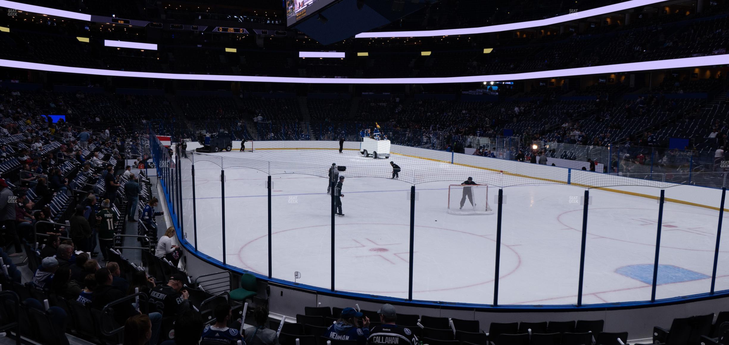 Seating view for Amalie Arena Section 110